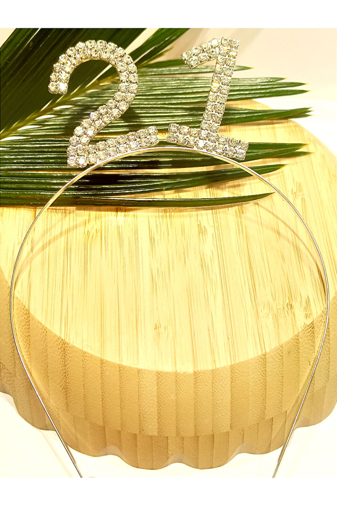 Monalisa Home Taşlı 21 Yazılı Doğum Günü  Taçı