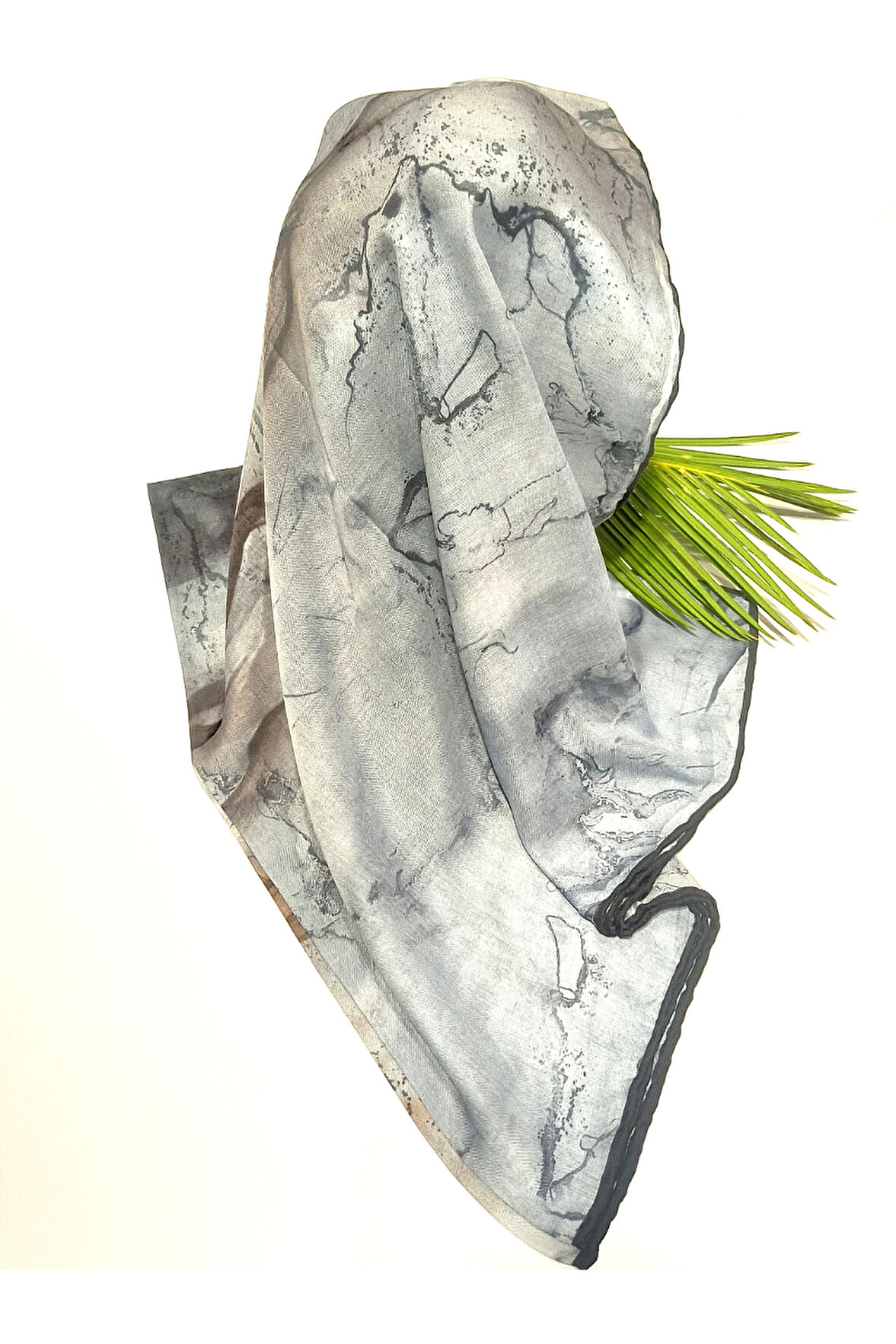 Monalisa Home Lüks Figürlü Gösterişli Dökümlü Eşarp