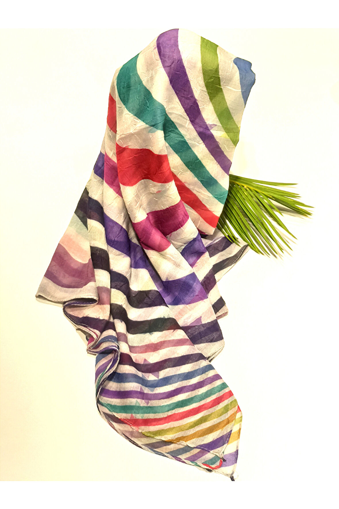 Monalisa Home 90x90 Lüks Figürlü Gösterişli Dökümlü Eşarp