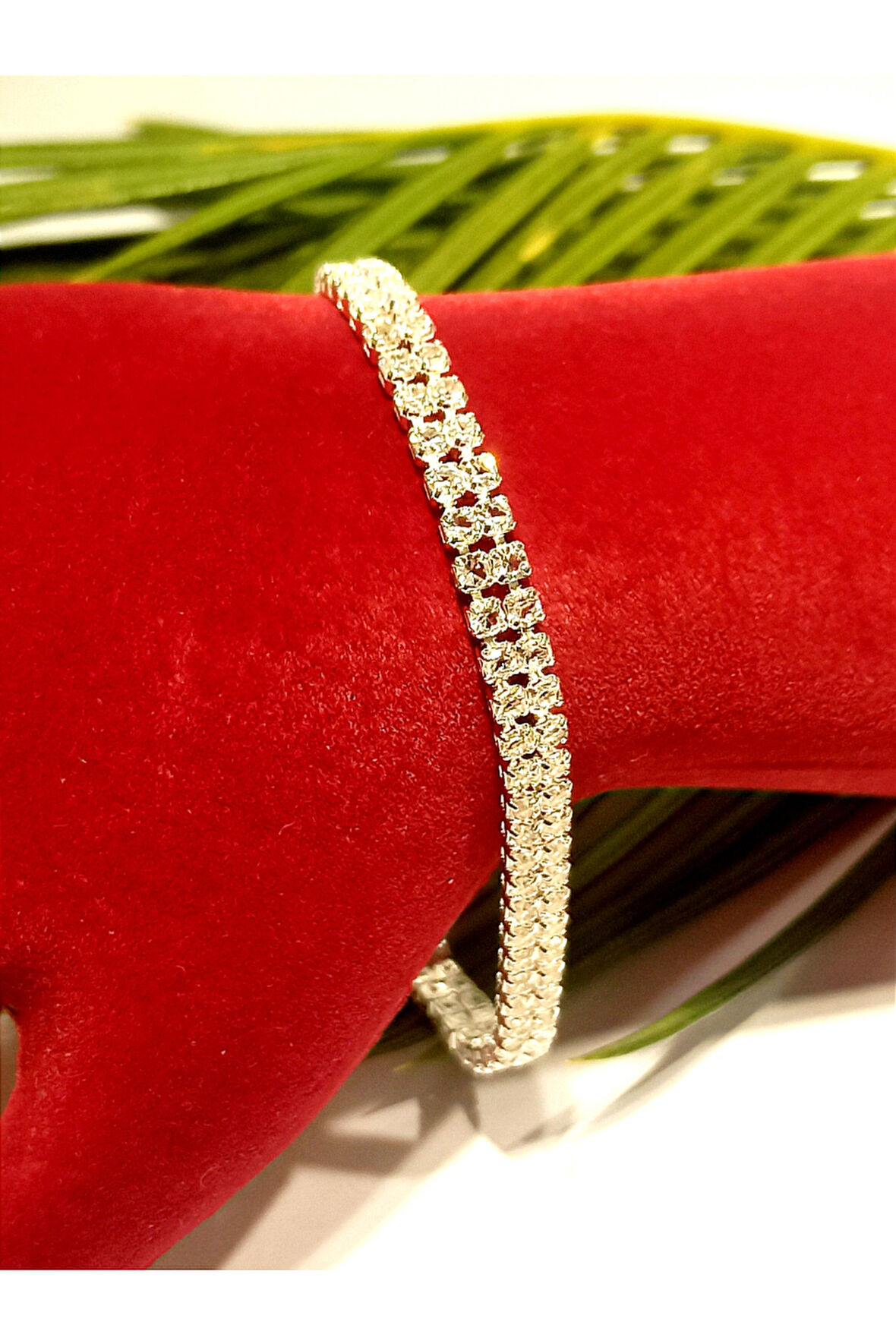 Monalisa Home Gümüş Renk  Gösterişli Figürlü Parlak Bileklik