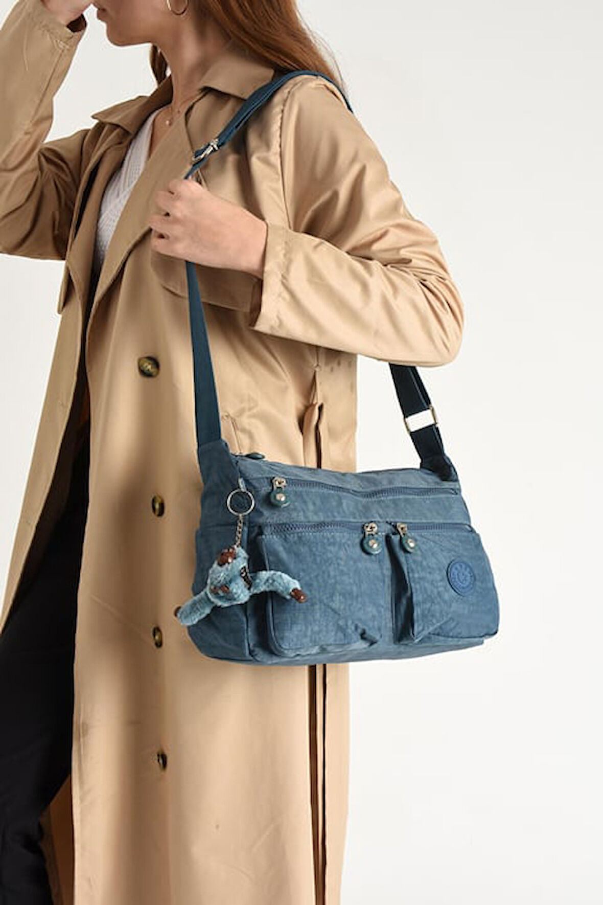 Monalisa Home  Lüks Figürlü Gösterişli  Bol Bölmeli Çapraz Çanta