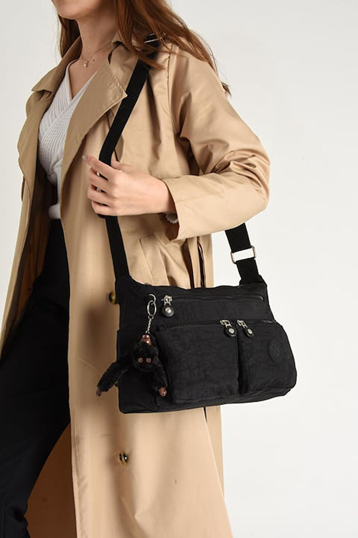 Monalisa Home  Lüks Figürlü Gösterişli  Bol Bölmeli Çapraz Çanta