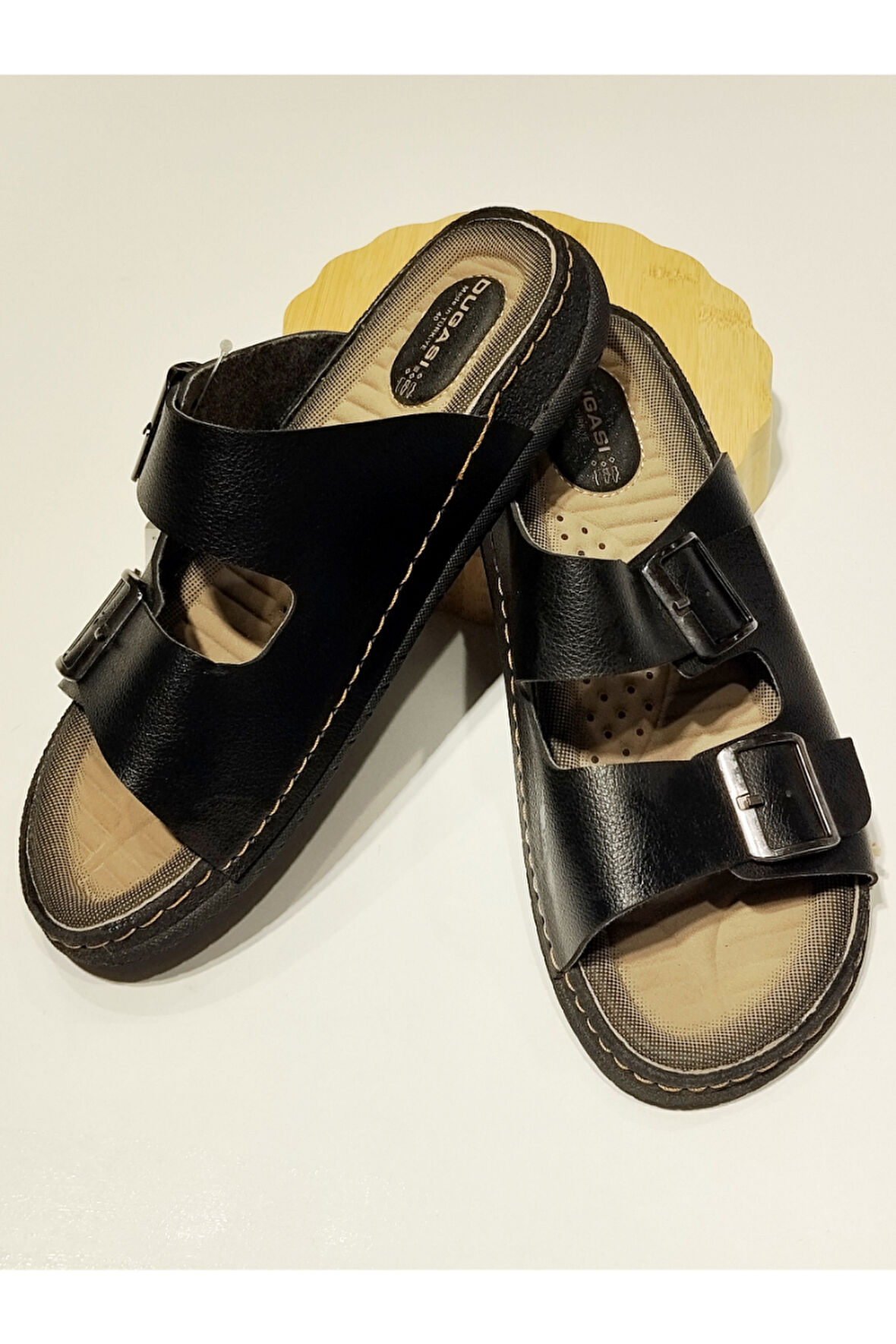 Monalisa Home 40 Numara Siyah Renkli Figürlü Gösterişli Terlik