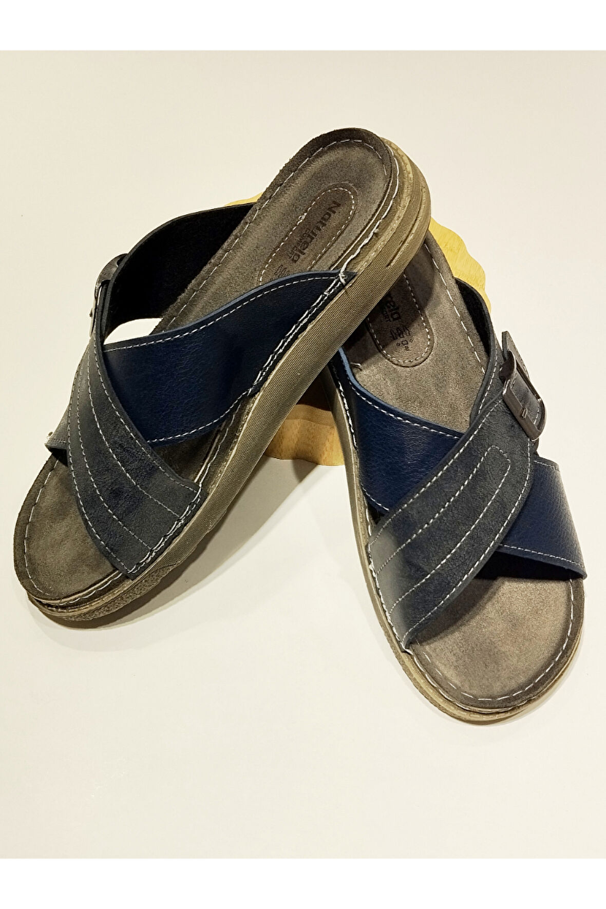 Monalisa Home 42 Numara Lacivert Renkli Figürlü Gösterişli Terlik