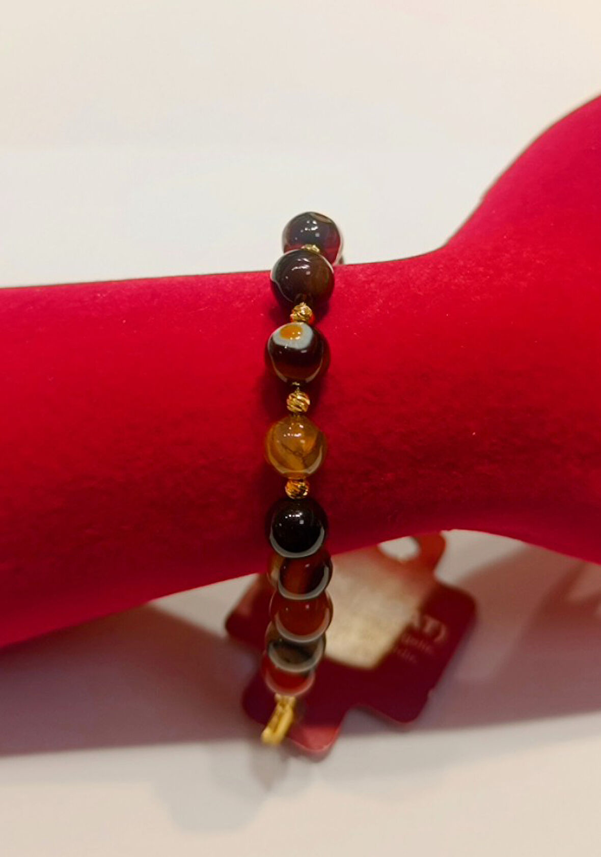 Monalisa Home Lüks Renkli Akik Taş Figürlü Bileklik