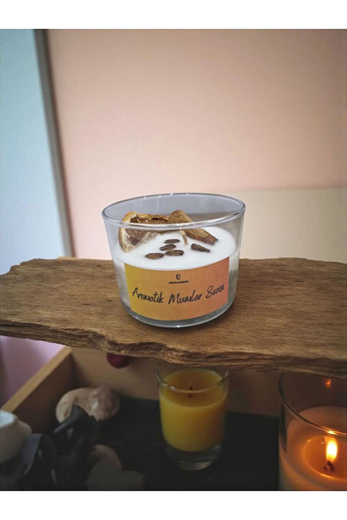 Aromaterapi Serisi, Tarçın,Portakal,Kahve Soya Mumu