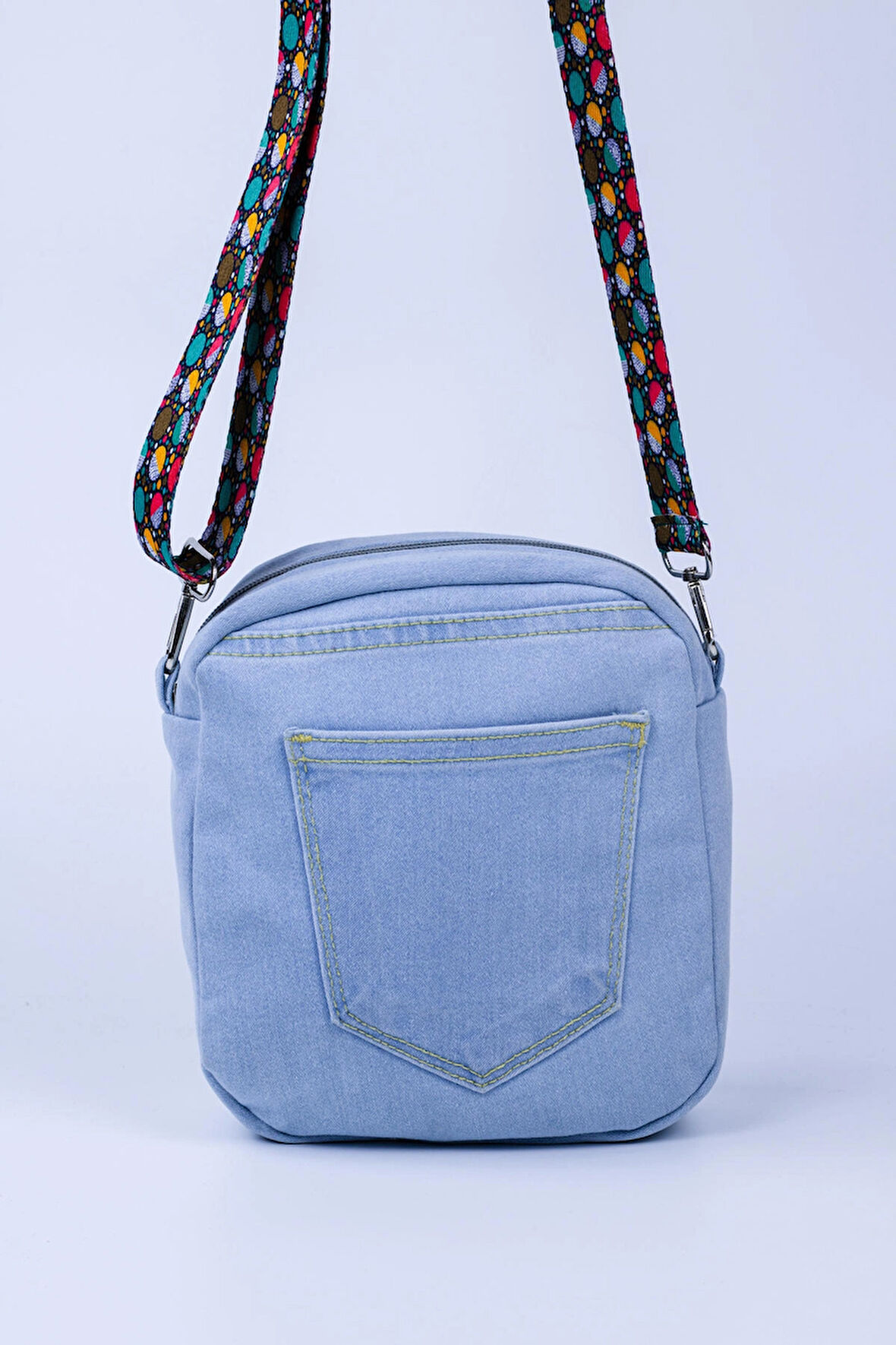 Denim Kumaş Omuz Çantası