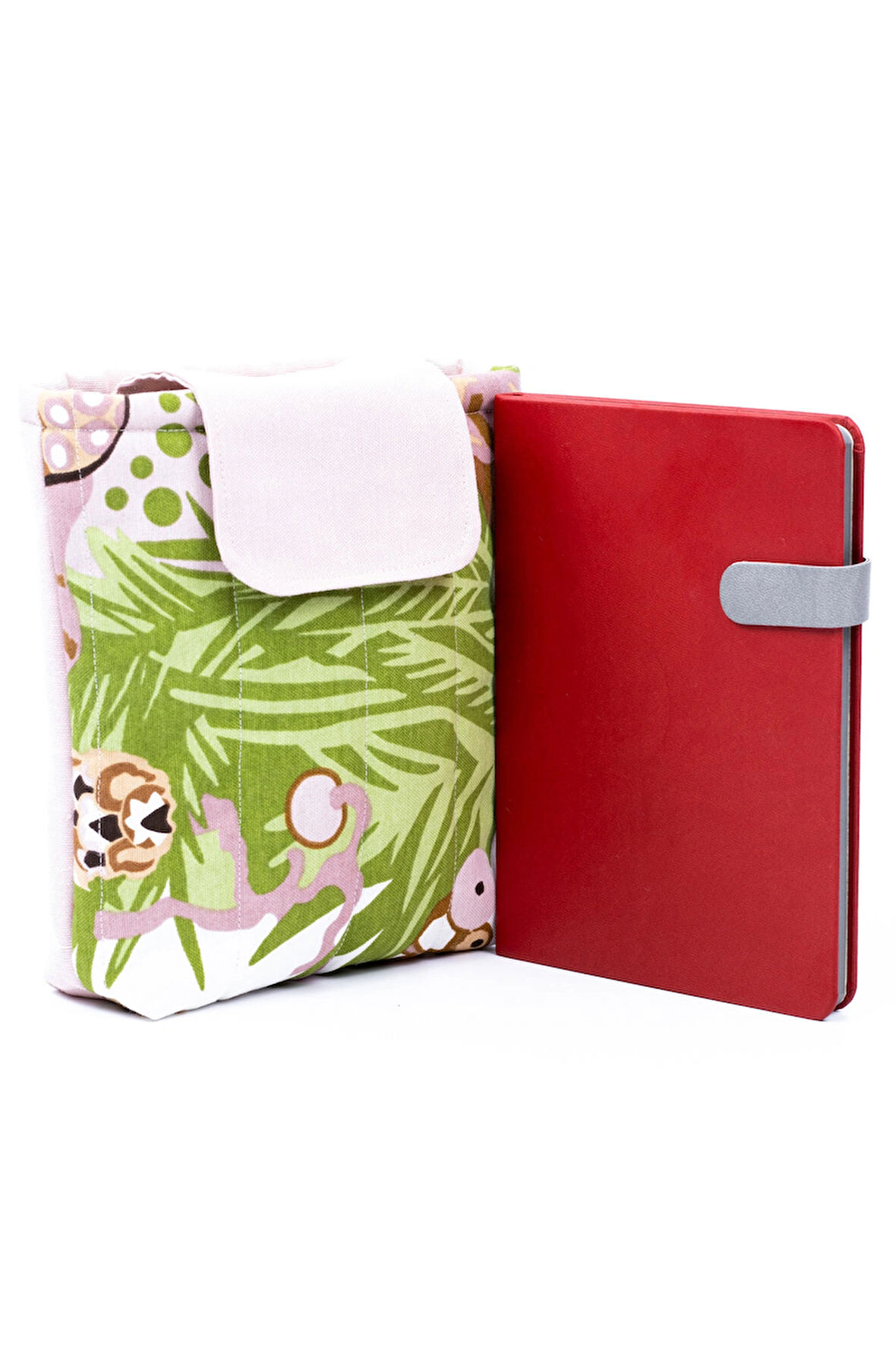 Soyut Desenli Keten Kitap Ve Tablet Kılıfı