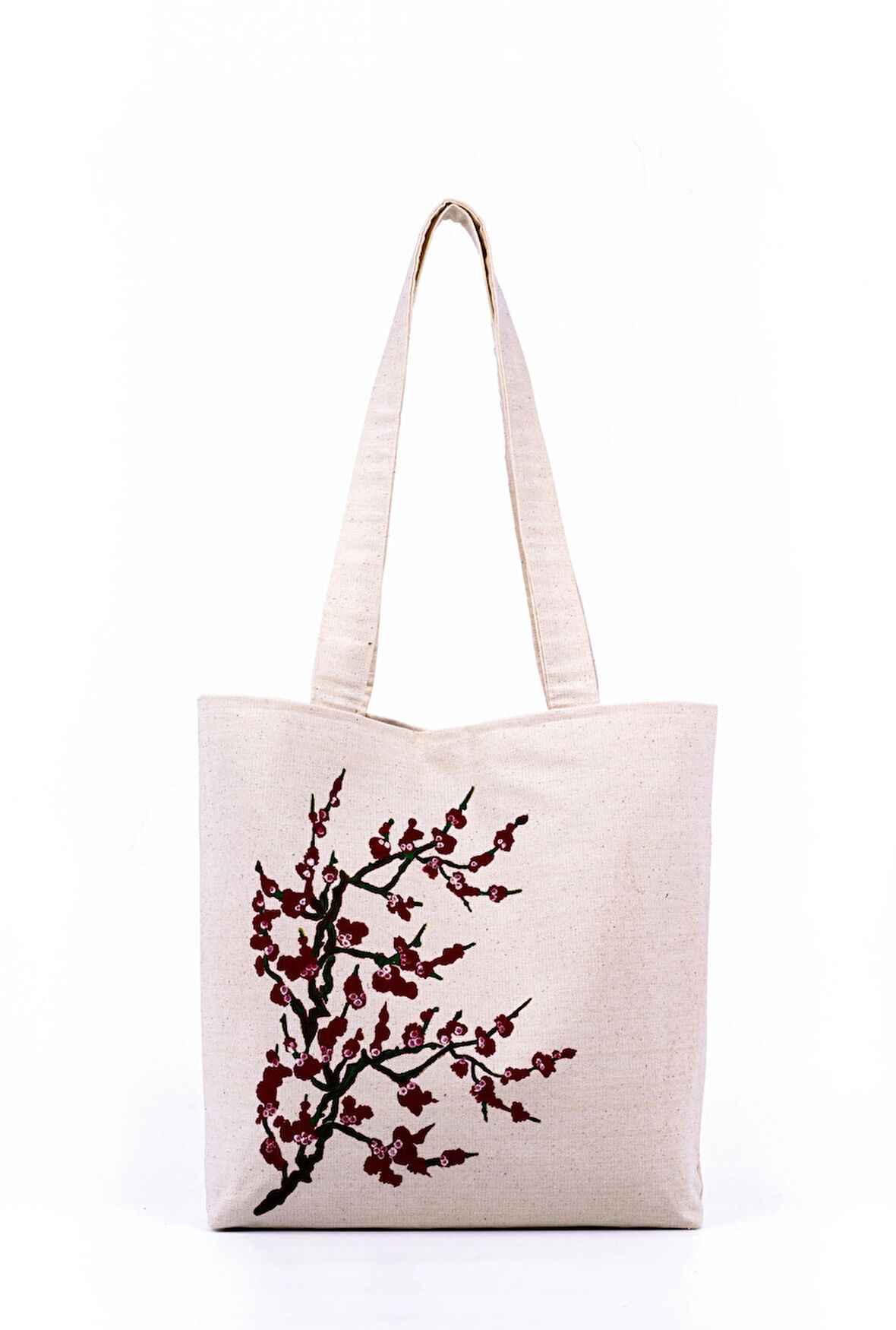 Omuz Çanta Kanvas Çiçek Desen