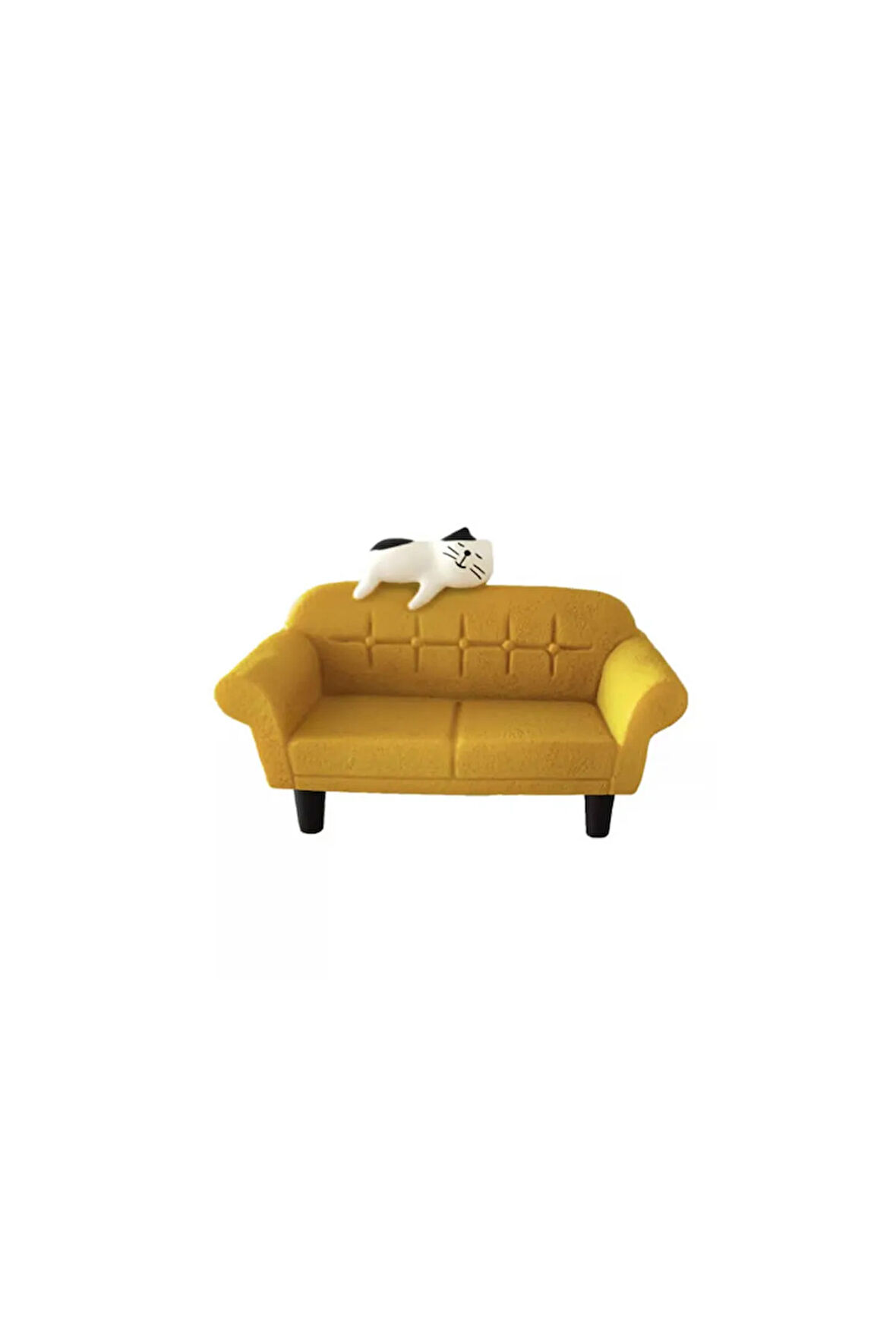 Sarı Koltuklu Kedi Mini Figür