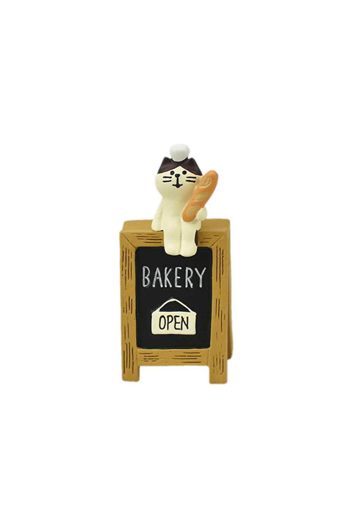 Fırın Tabelasındaki  Kedi Mini Figür
