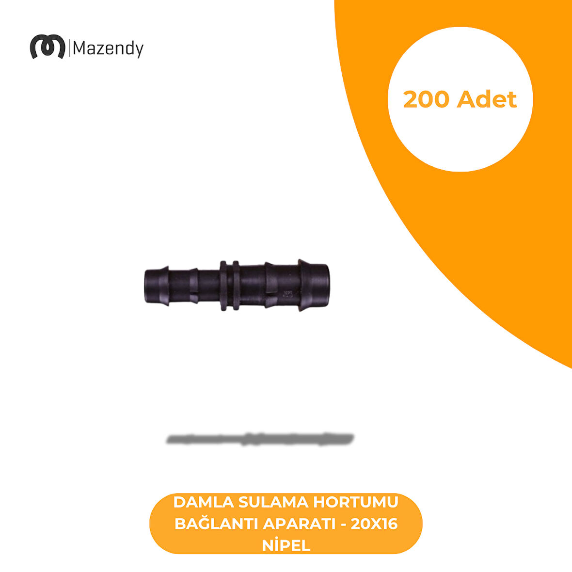 Damla Sulama 20x16 Ekleme Nipeli (200 Adet)