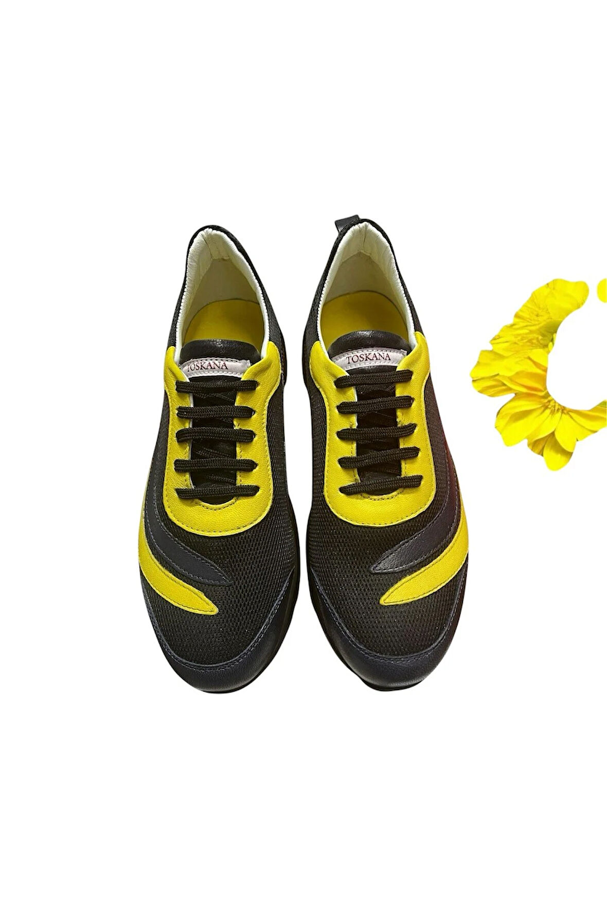 Taraftar Renkleri Erkek  Deri Sneaker