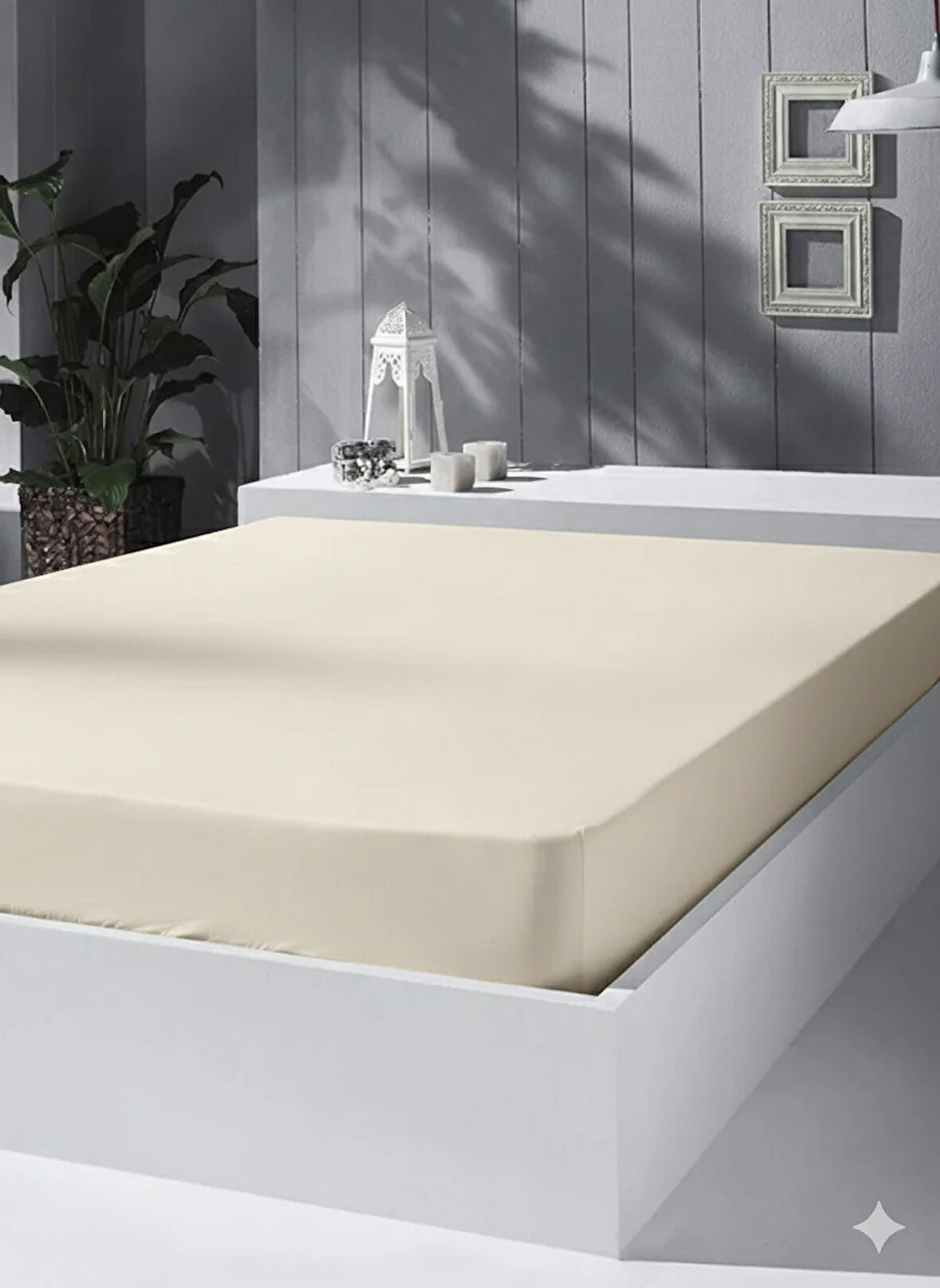 100X200 Lastikli Fitted Çarşaf %100 Pamuk Penye