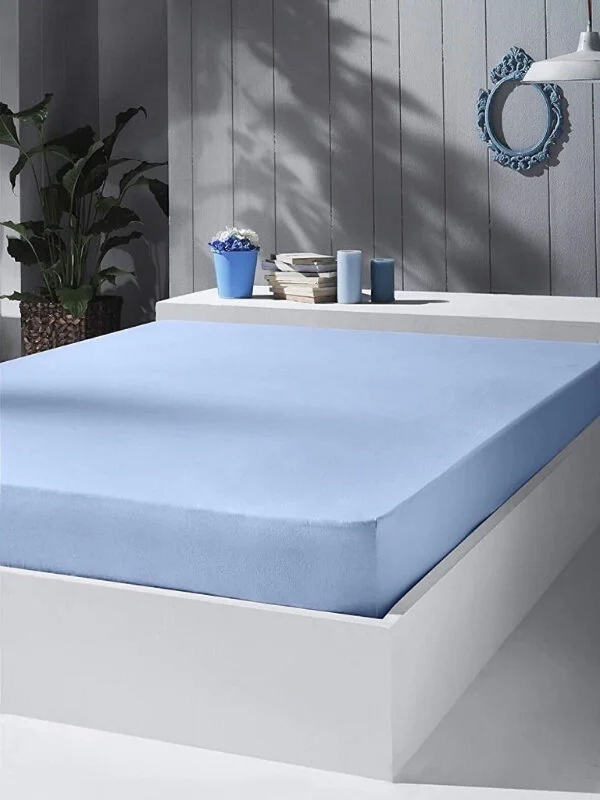 100X200 Lastikli Fitted Çarşaf %100 Pamuk Penye