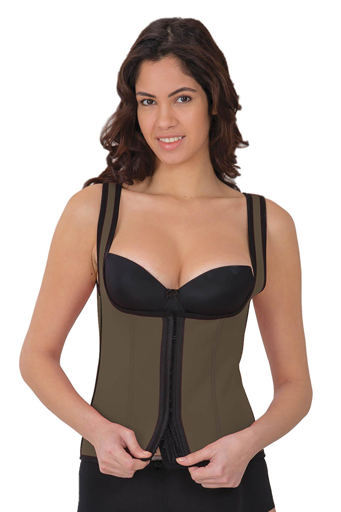 TEN MI 9173 Agraflı Göğsü Açık Atlet Korse