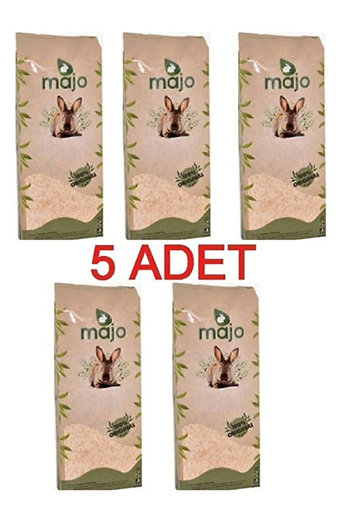 Tavşan Hamster Ginepig Ve Kemirgen Tozsuz Çam Talaşı 5 Adet 15lt Sıkıştırılmış Paket