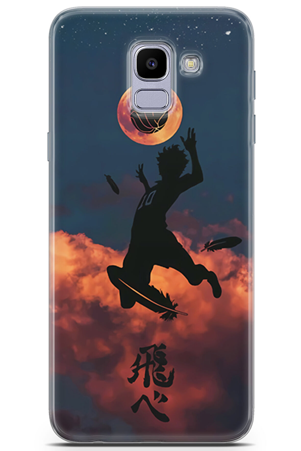 Samsung Galaxy J6 uyumlu Manga 9 HD Baskı Hinata Haikyuu