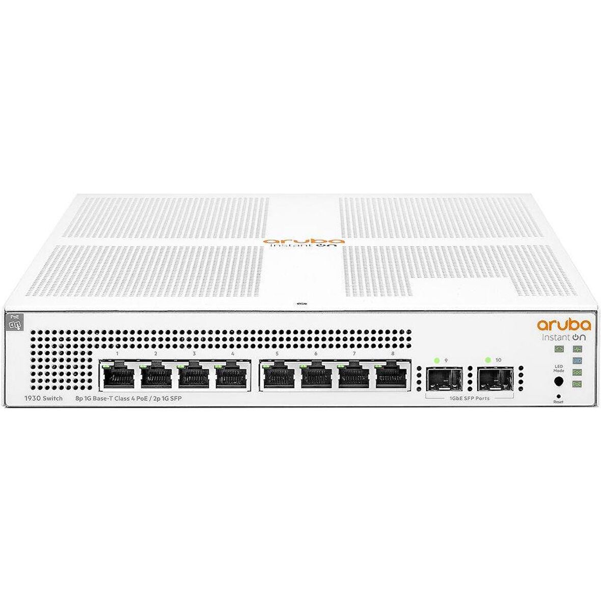 HPE ARUBA ION JL681A 8 PORT GIGABIT POE + 2XSFP UPLINK YÖNETİLEBİLİR 124W POE SWITCH