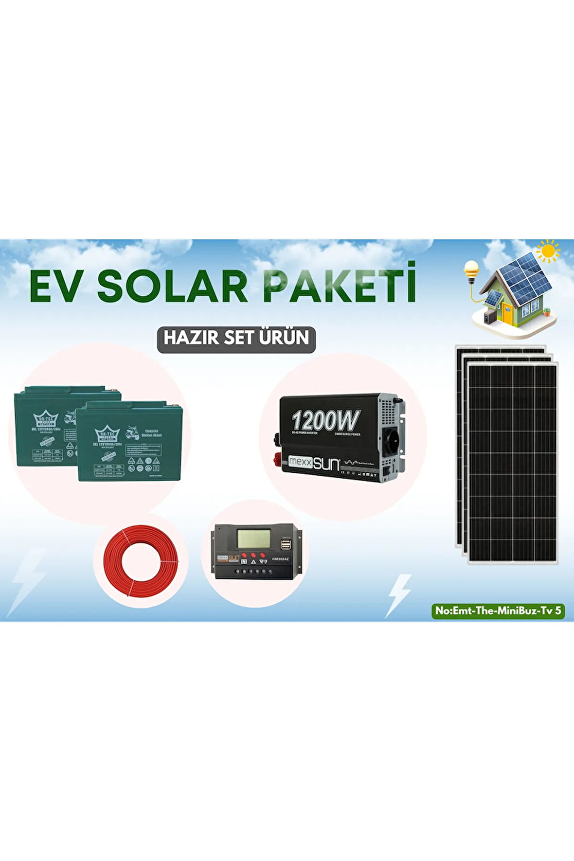 MANDIRA VE DAĞ EVİ YAHLA PAKETİ GÜNEŞ ENERJİLİ
