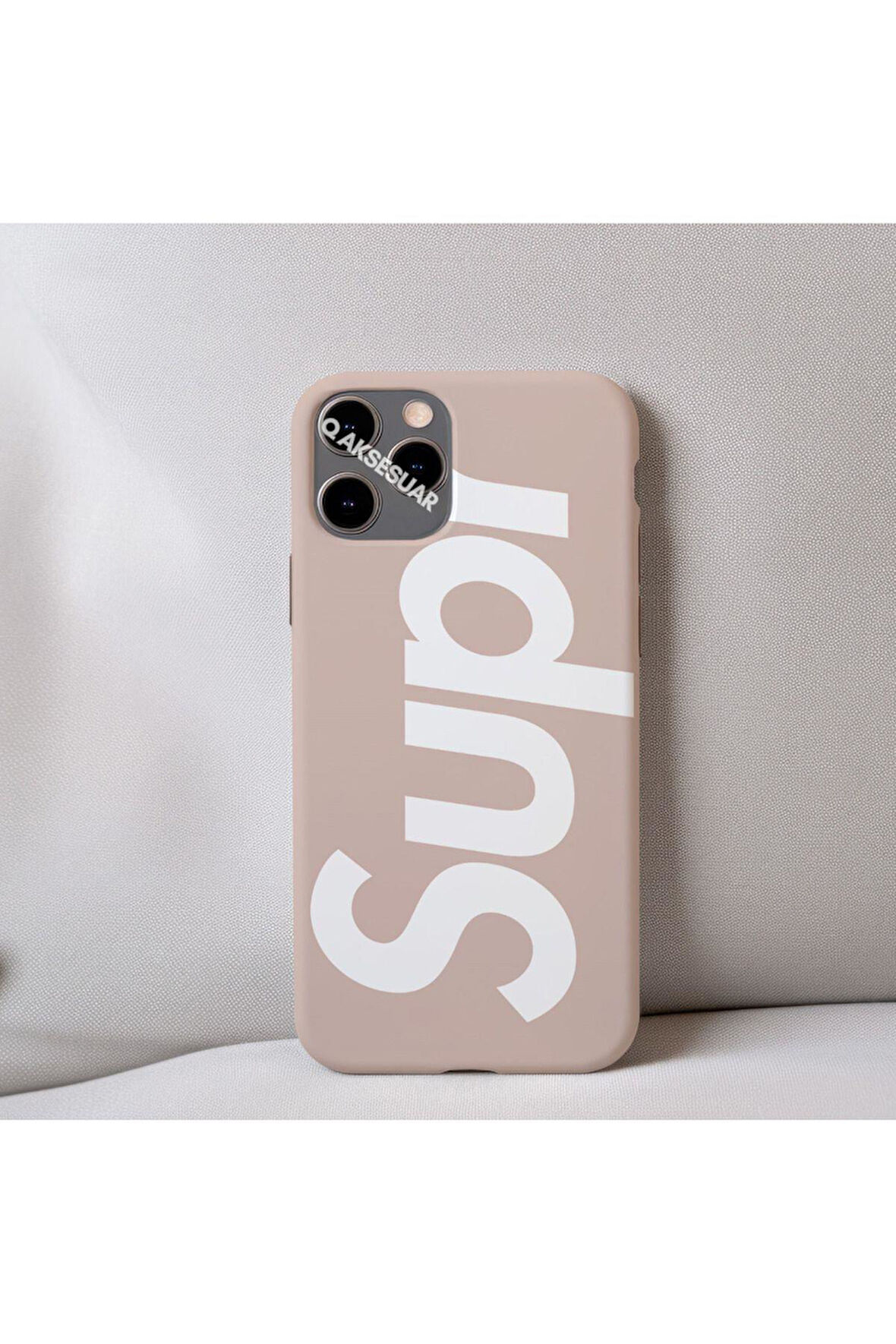 İphone 15 Pro Uyumlu İçi Kadife    Desenli Telefon Kılıfı