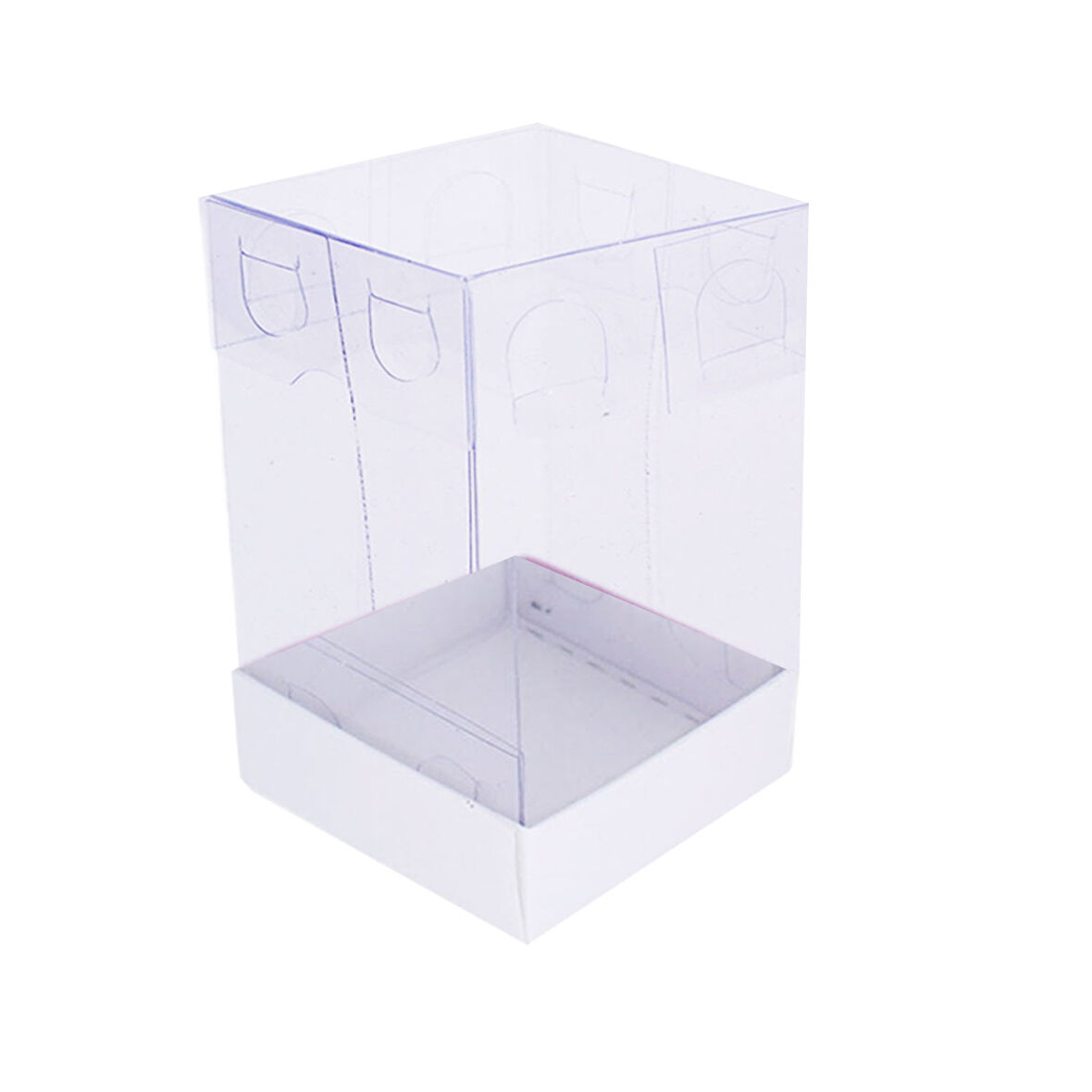 Asetat Kutu Altı Karton 5X5X8 CM (50 Adet)  Beyaz