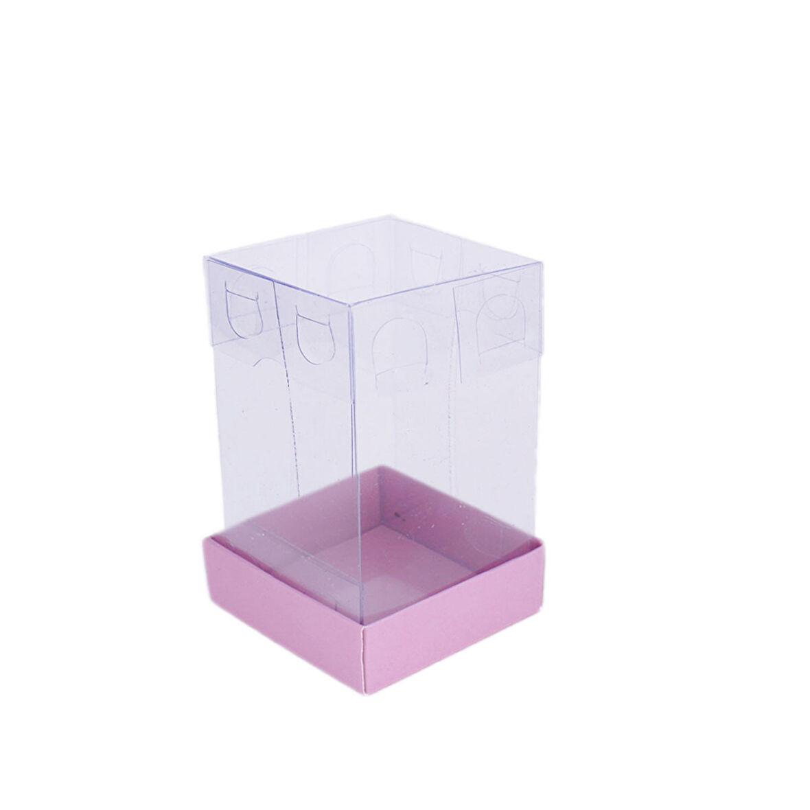 Asetat Kutu Altı Karton 5X5X9 CM (50 Adet)  Pembe