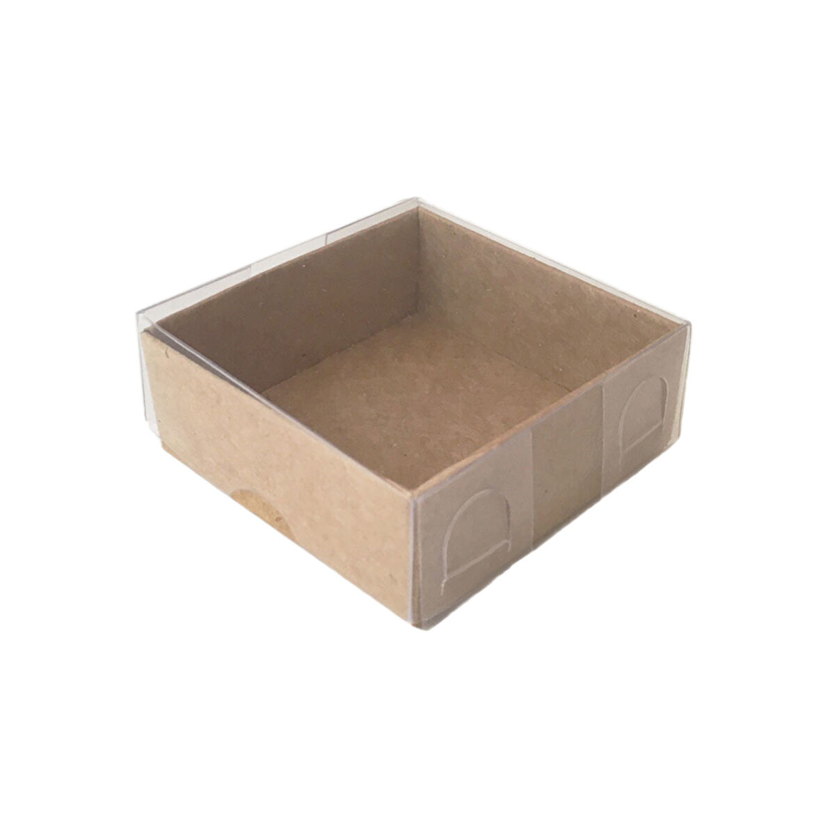Asetat Kutu Altı Karton 5X5X2,2 CM (50 Adet)  Kraft