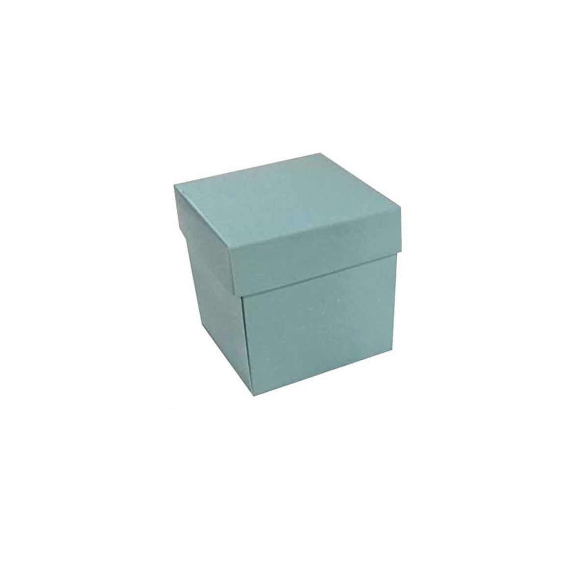 Komple Karton Kutu Düz Renk 7X7X7 CM (25 Adet)  Mavi