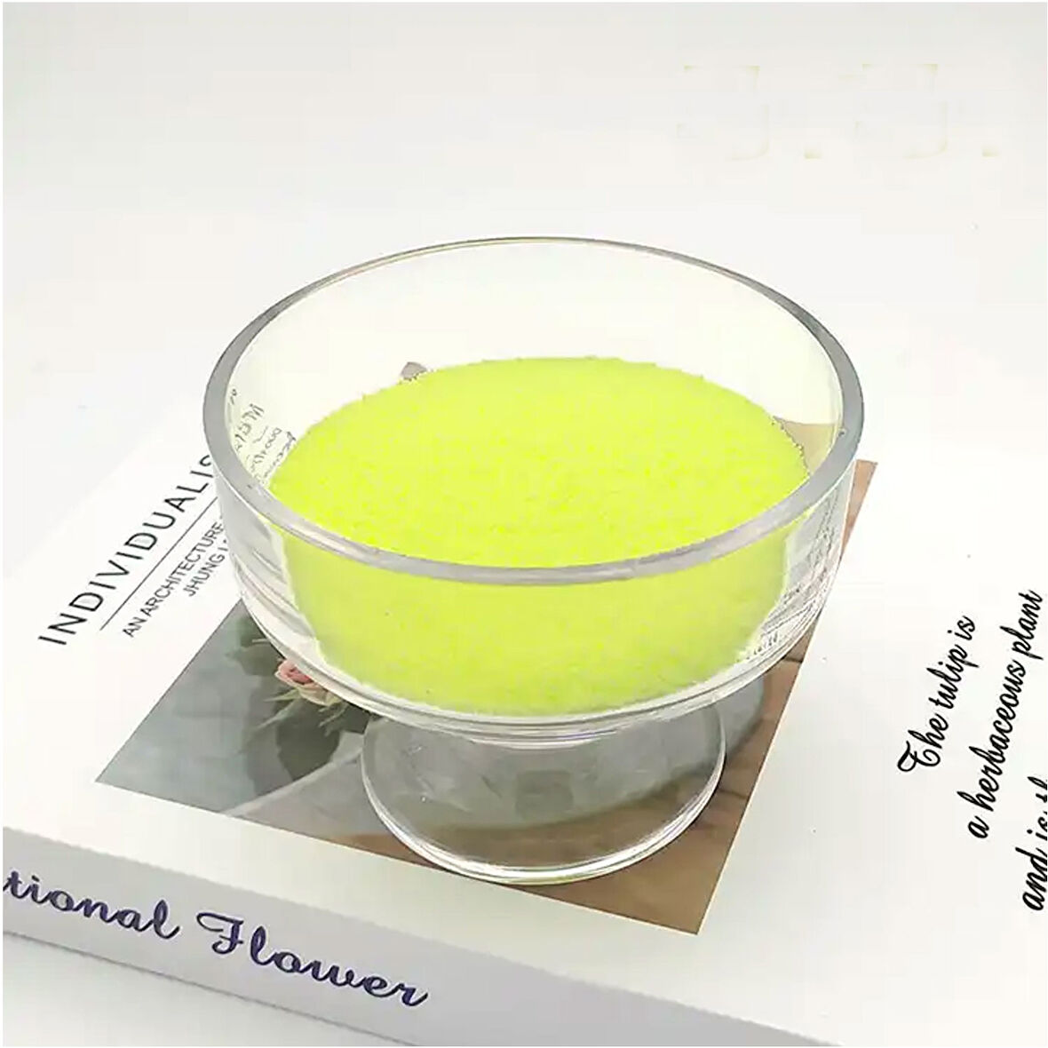 Kristal Tozu Boncuk Vanilya Kokulu Parafin (Mum Yapım Malzemesi ) 100 Gram+5 Metre Fitil  Sarı