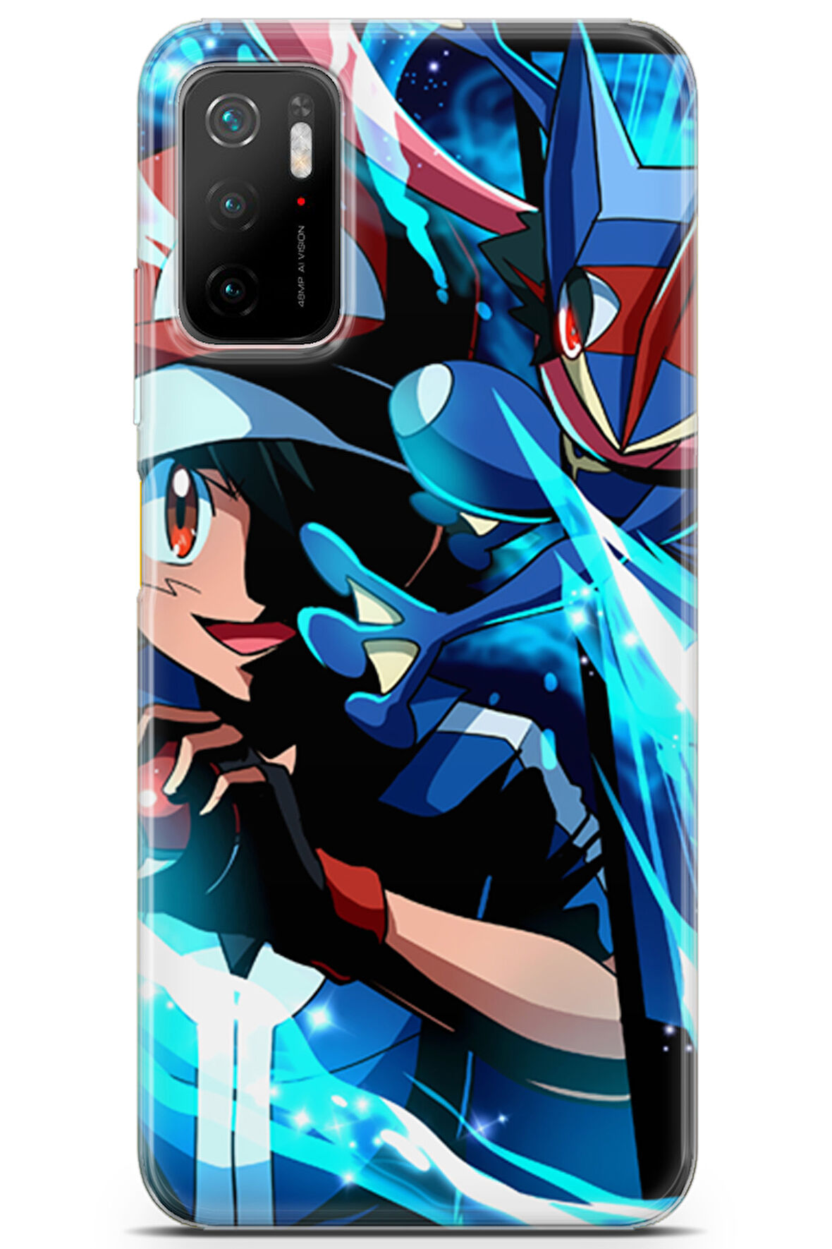 Xiaomi Poco M3 Pro uyumlu Pokemon 6 Koruma Mavi Pokemon