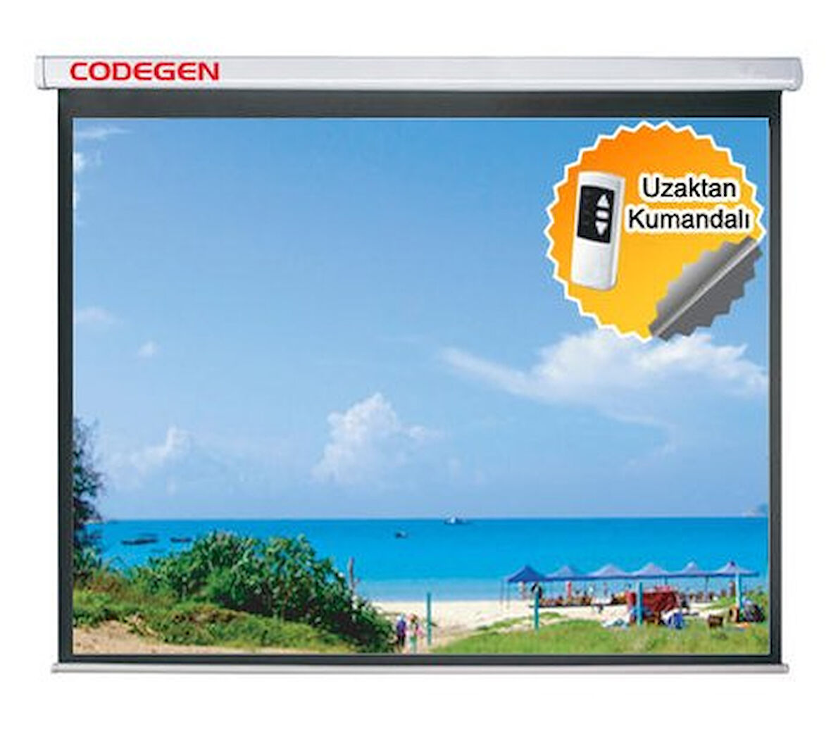 CODEGEN EX-24 240X200 MOTORLU UZAKTAN KUMANDALI PERDE