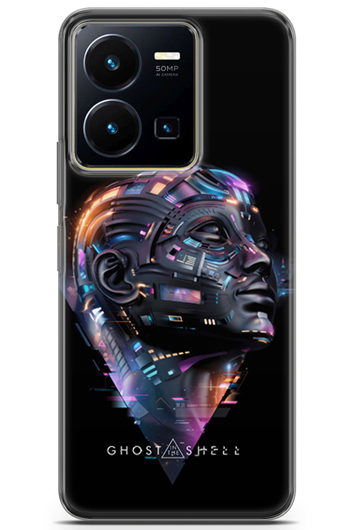 Vivo Y35 uyumlu Manga 12 UV Kapak Ghost in the shell