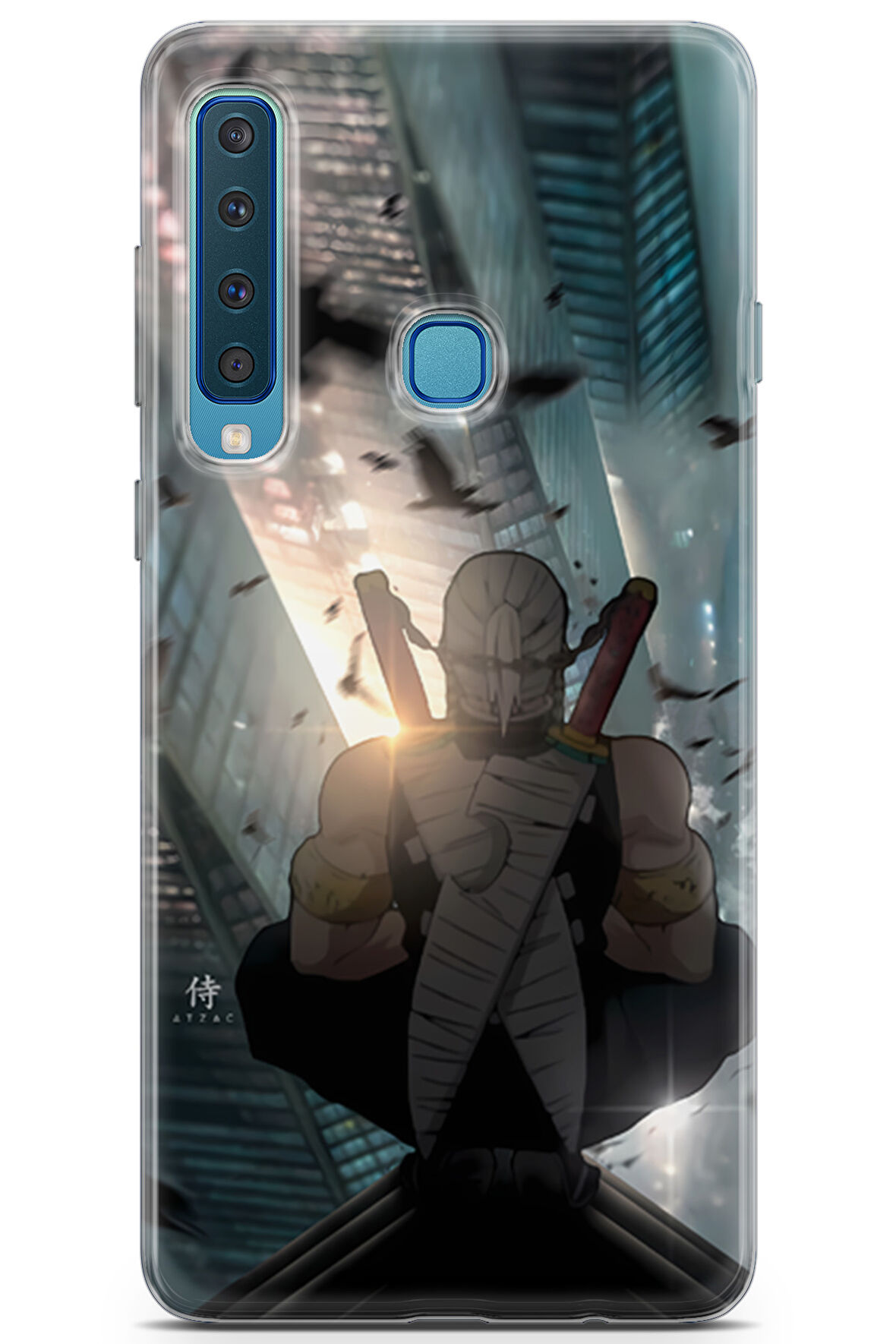 Samsung Galaxy A9 2018 uyumlu Anime 16 HD Tasarım Demon Slayer Tengen