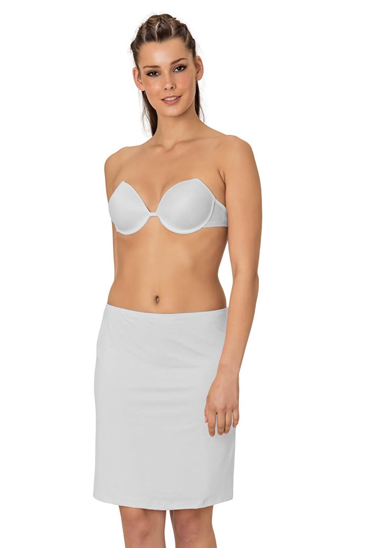 BEYAZ MI Emay 506 Midi Jüpon