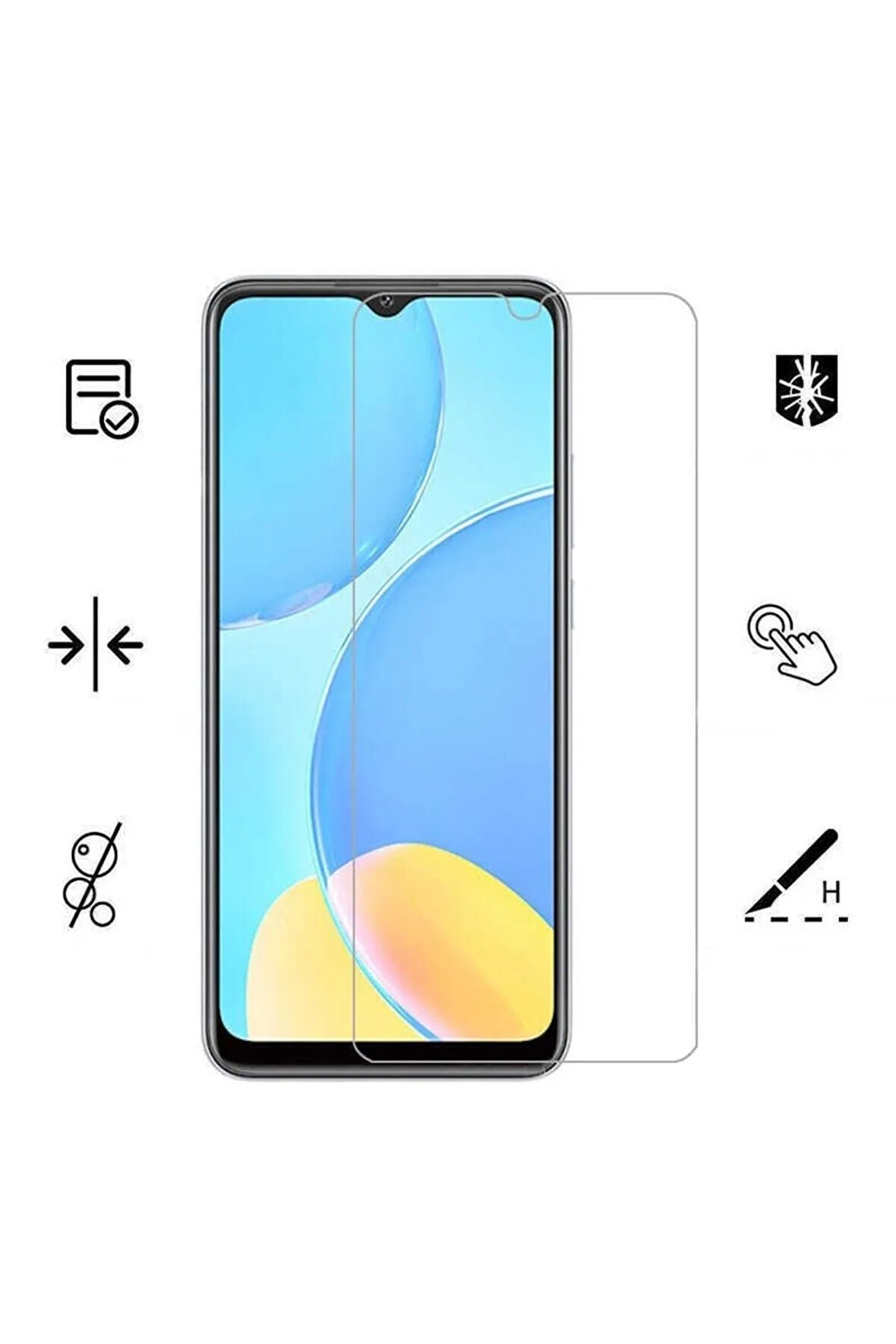 Oppo A16 Için Uyumlu Temperli Cam Ekran Koruyucu Telefonu Korumak