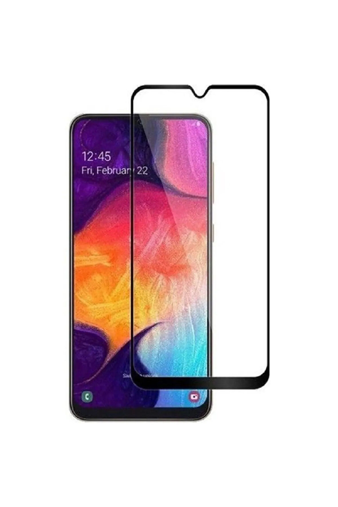 Samsung Galaxy A20 Tam Ekran Koruyucu Kırılmaz Cam