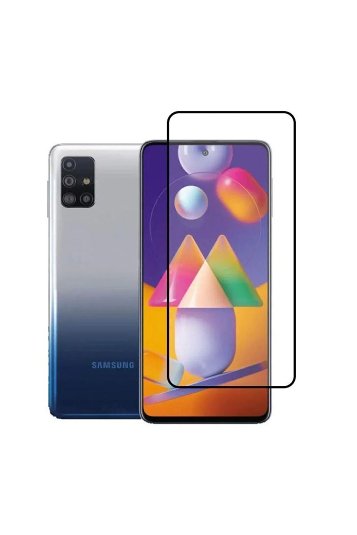 Samsung Galaxy M31s 5d Tam Ekran Koruyucu Kırılmaz Cam - Extra İnce