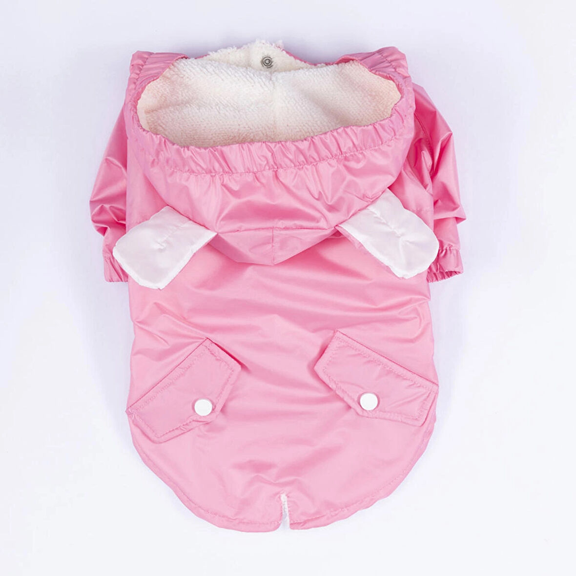 Pembe Sydney Polarlı Kedi Köpek Yağmurluk
