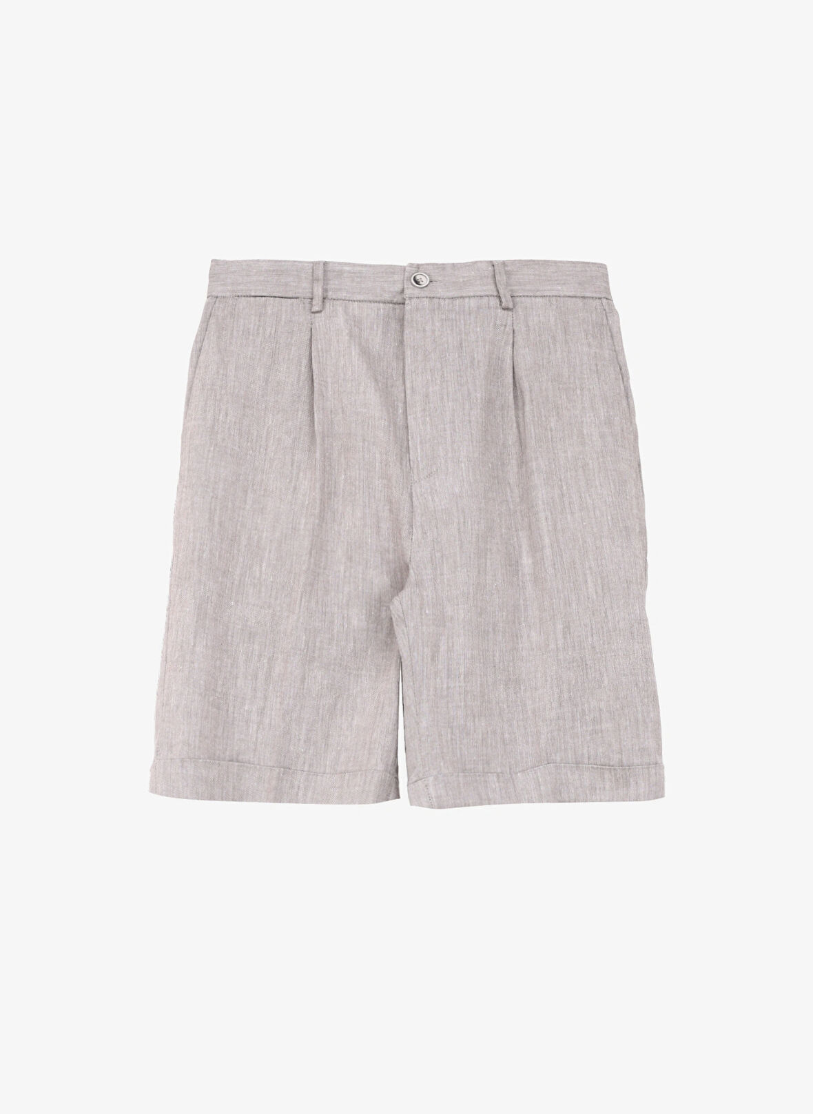 Bej Erkek Normal Bel Slim Fit Şort PB1248SS ŞortBej