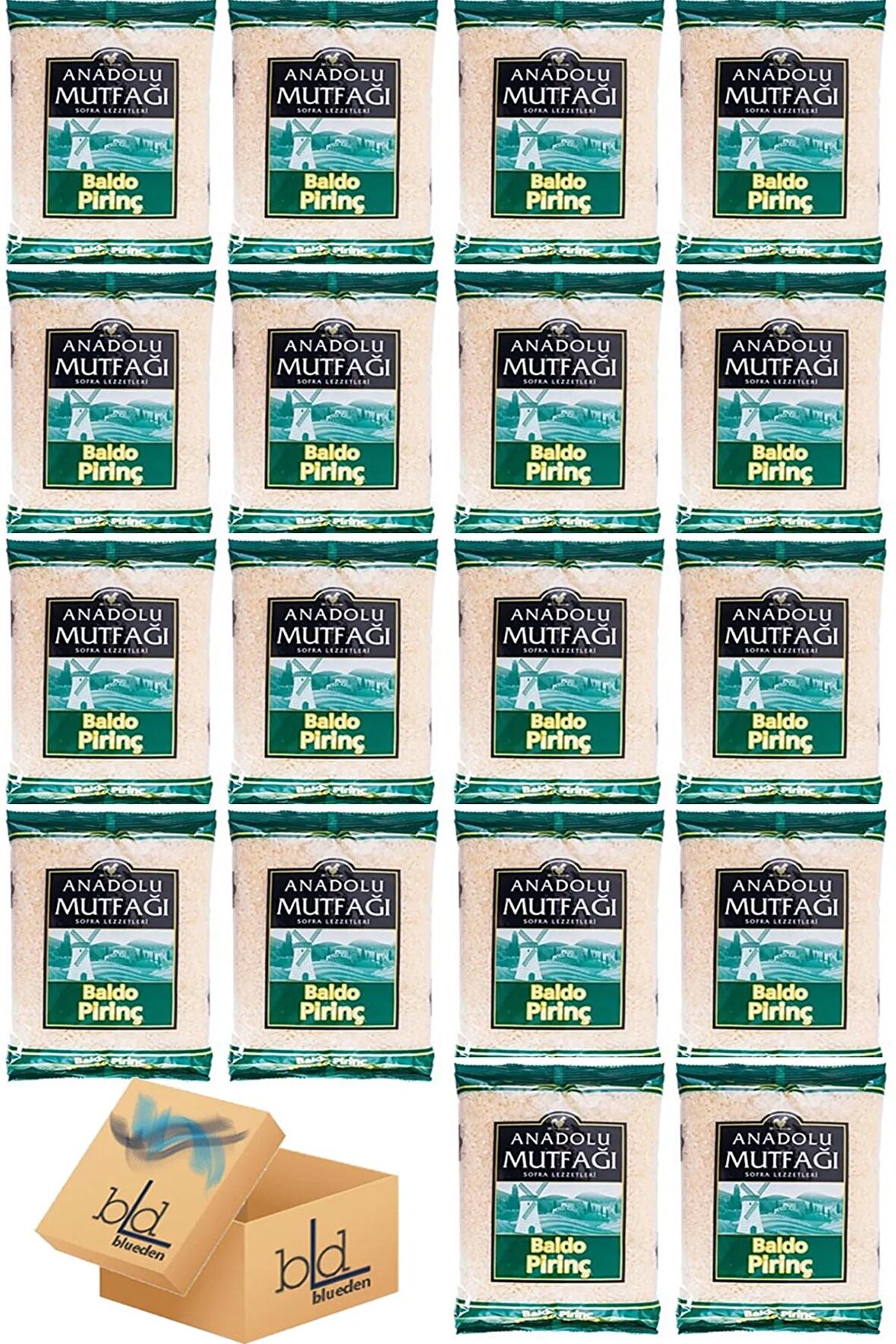 Anadolu Mutfağı Baldo Pirinç 1kg X 18 Adet