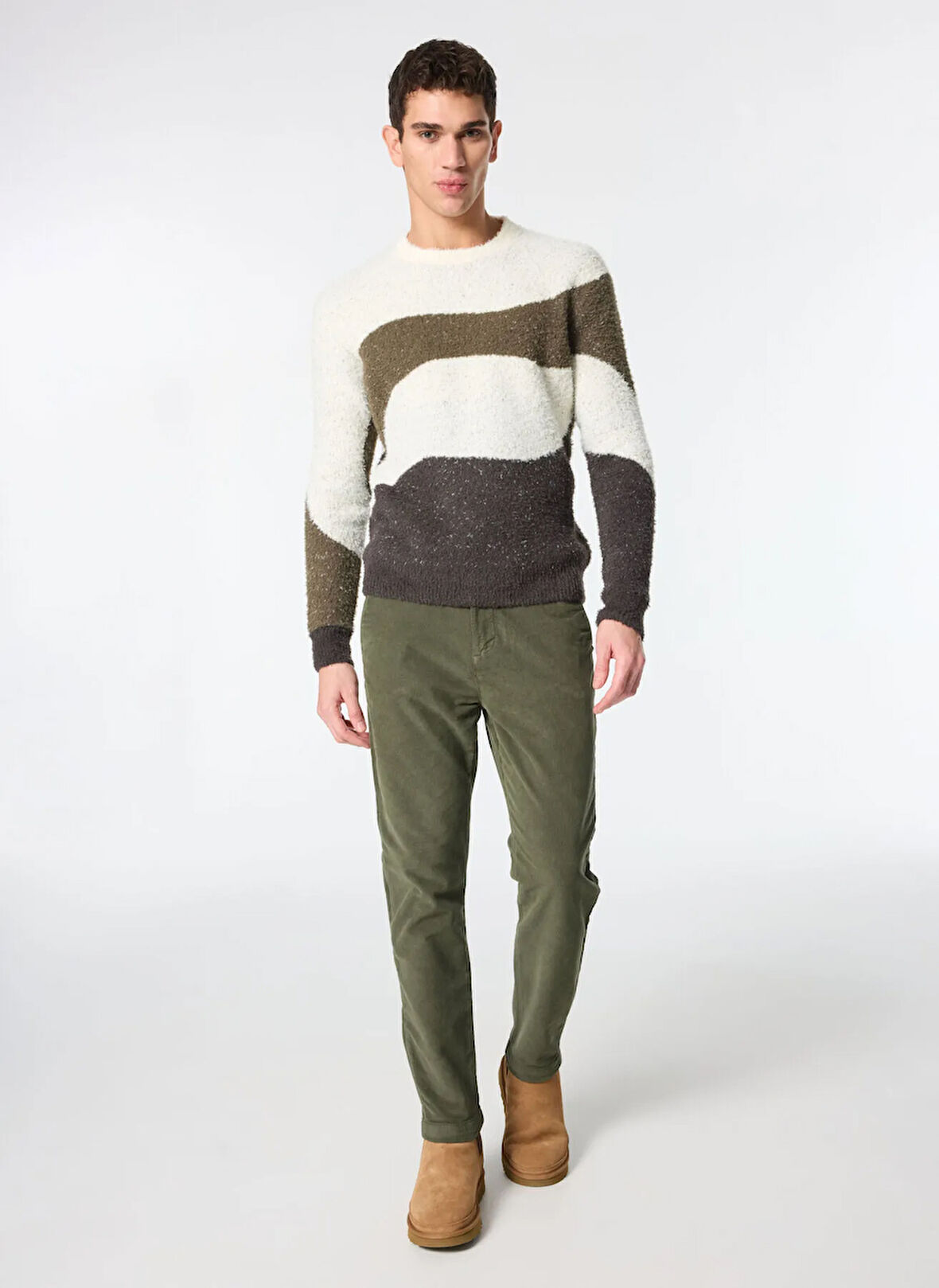 Sseinse Normal Bel Normal Paça Slim Fit Yeşil Erkek Pantolon PSI1283SS