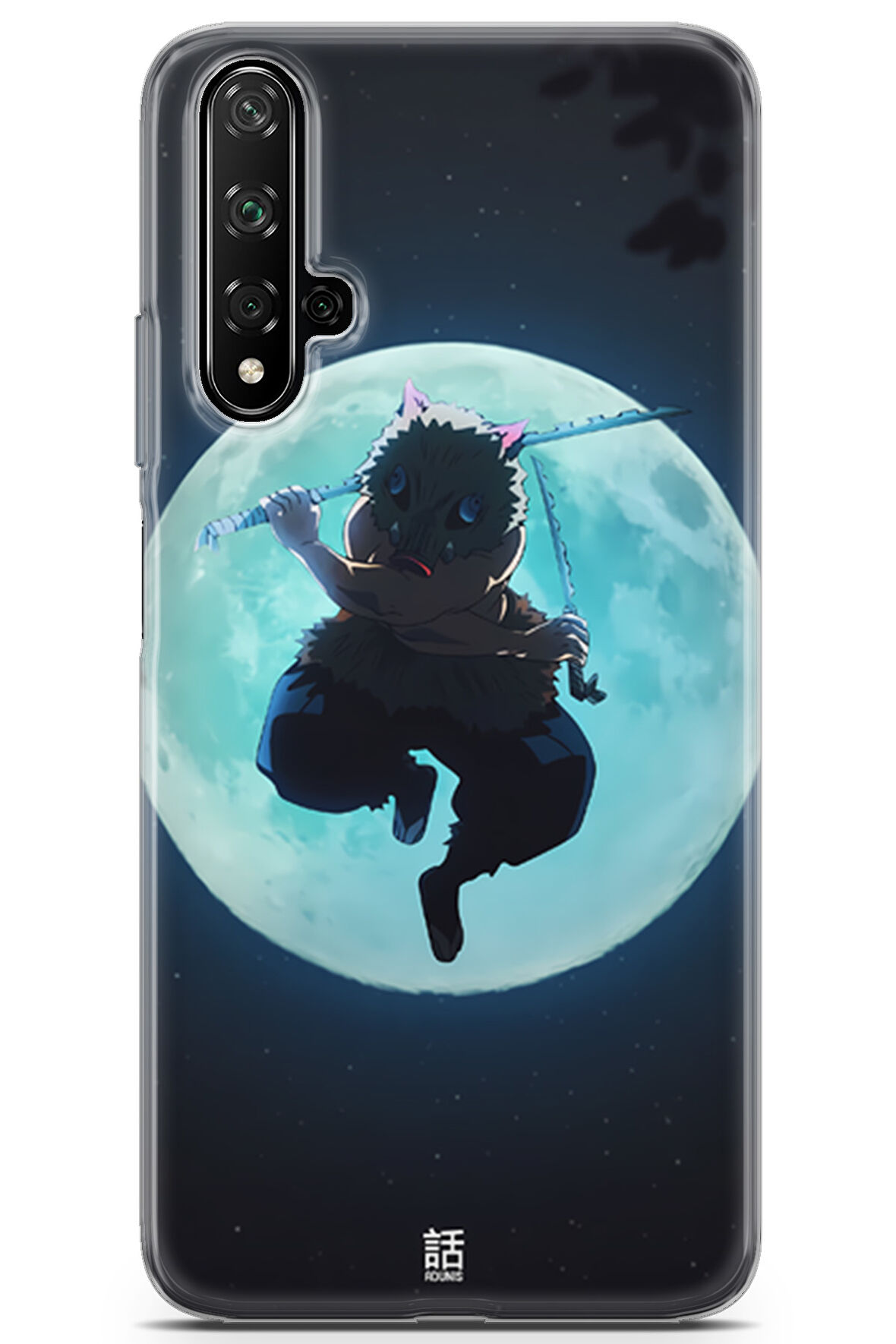 Honor 20 uyumlu Anime 28 HQ Baskı Demon Slayer inosuke Hashibira