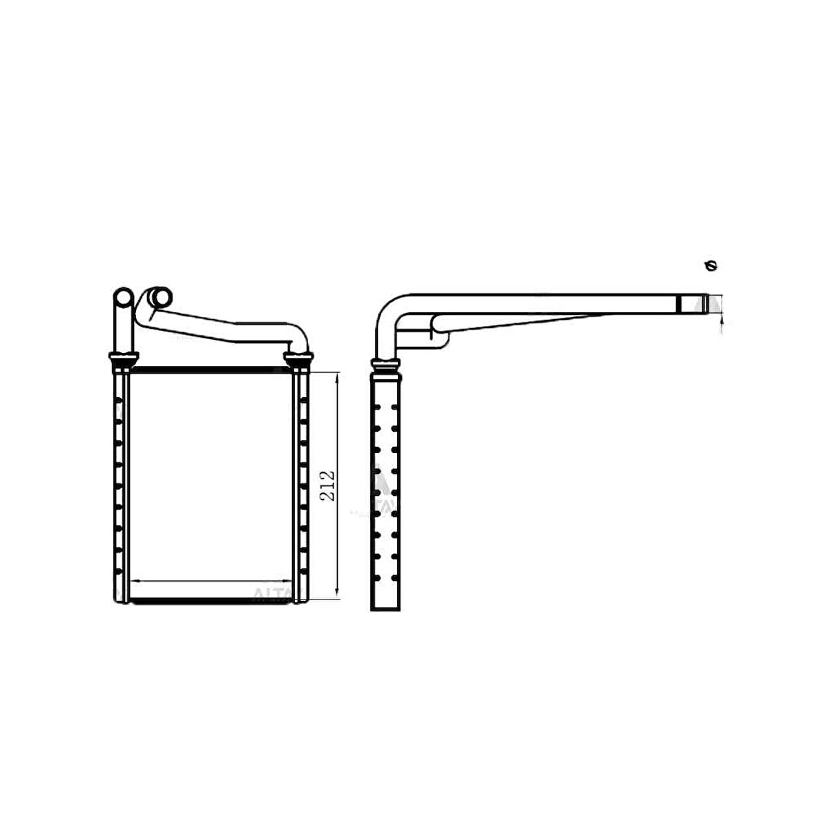 RADYATÖR KALORİFER COROLLA 02-07 VVTI BRAZING