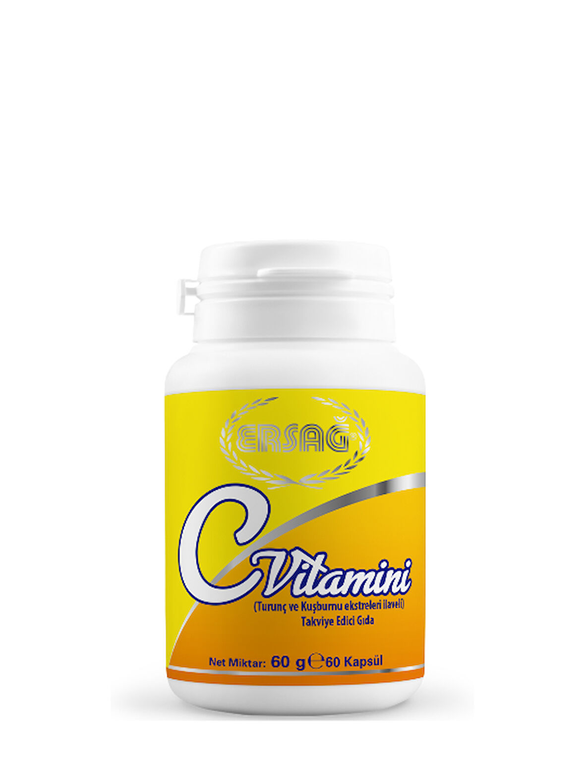 Ersağ C Vitamini Kapsül (Turunç Ve Kuşburnu Ekstreleri İlaveli)
