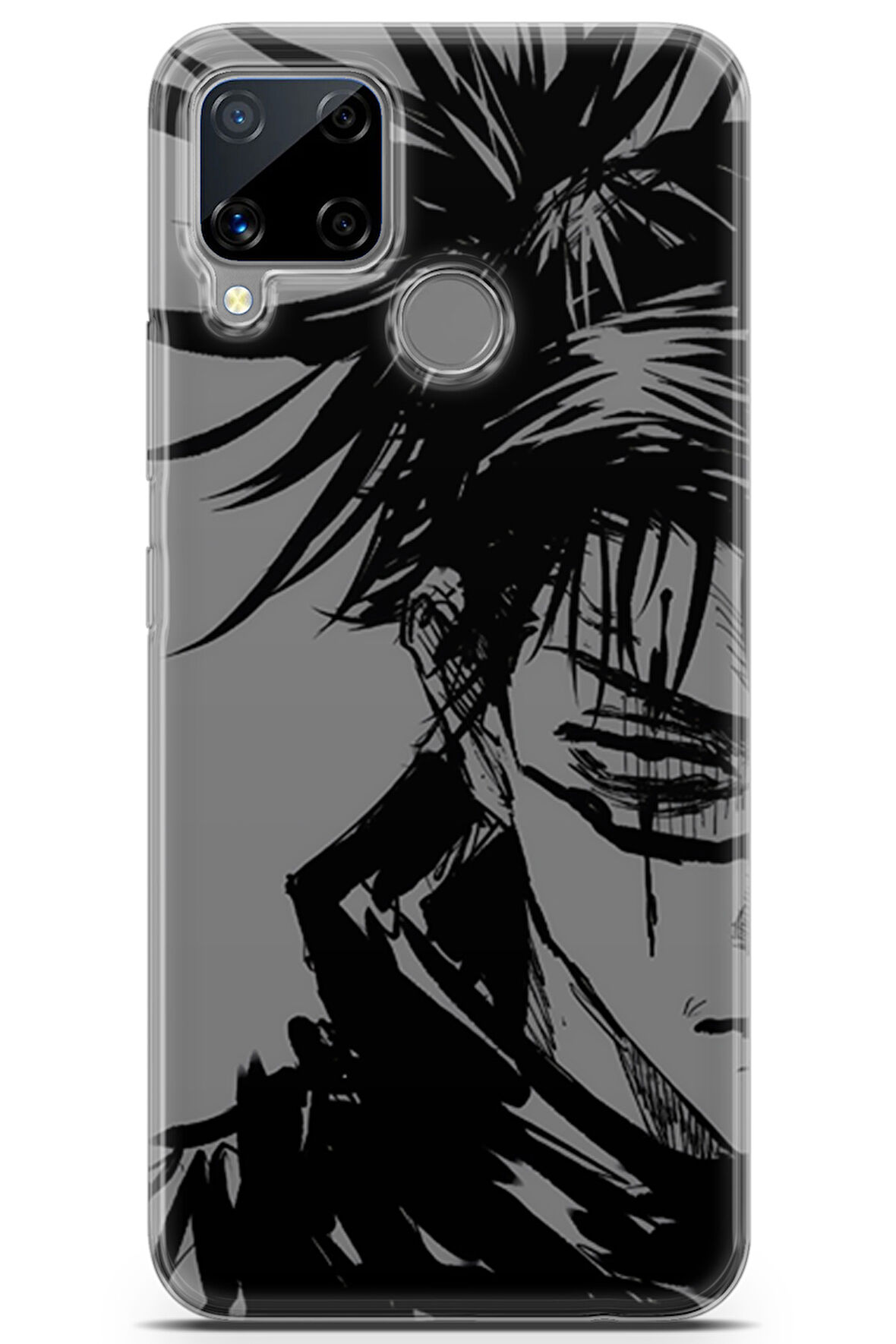 Realme C15 uyumlu Manga 4 HD Koruma Choso Jujutsu Kaisen