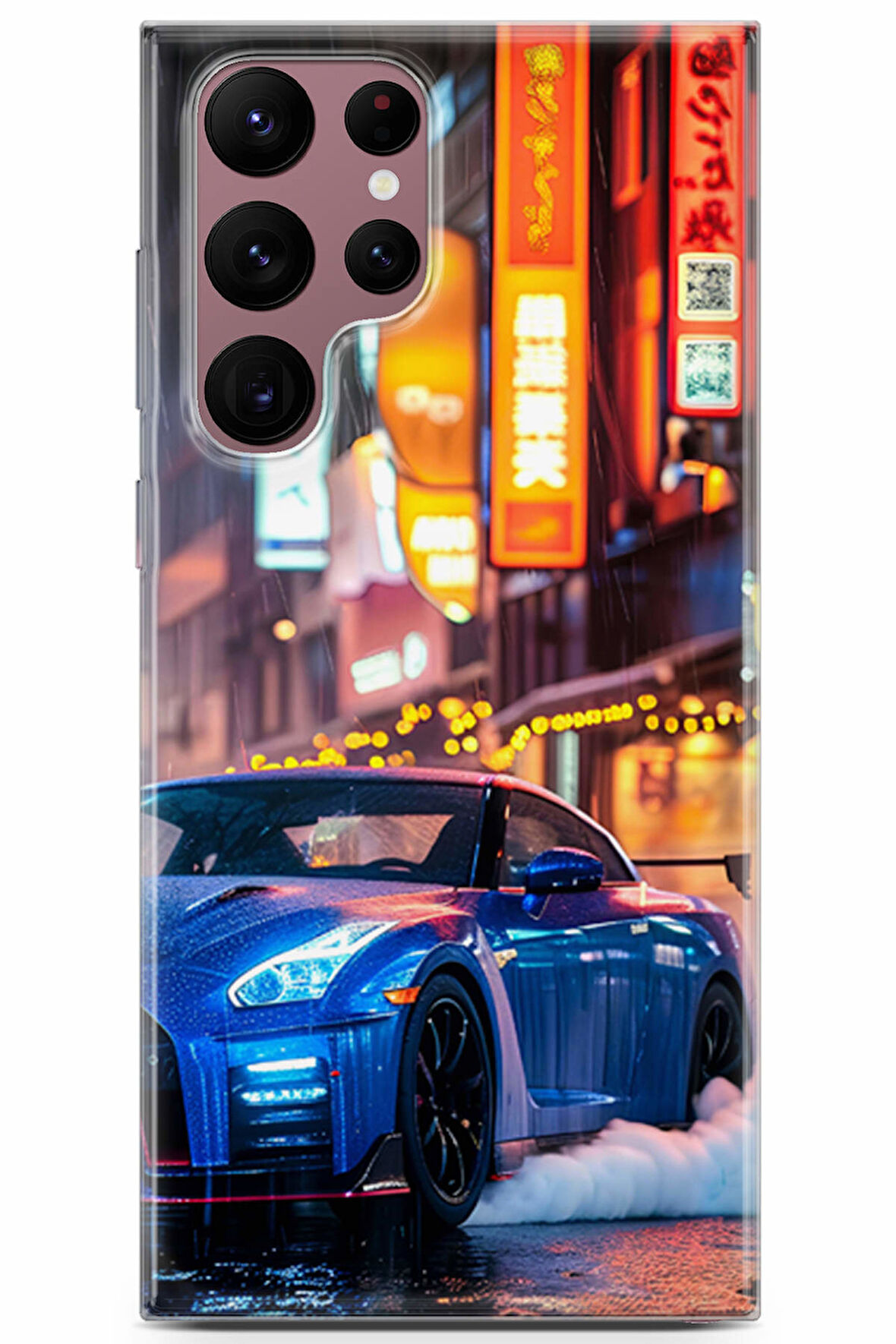 Samsung Galaxy S22 Ultra uyumlu Otomoto 27 Telefon Kabı Mavi GTR Japon