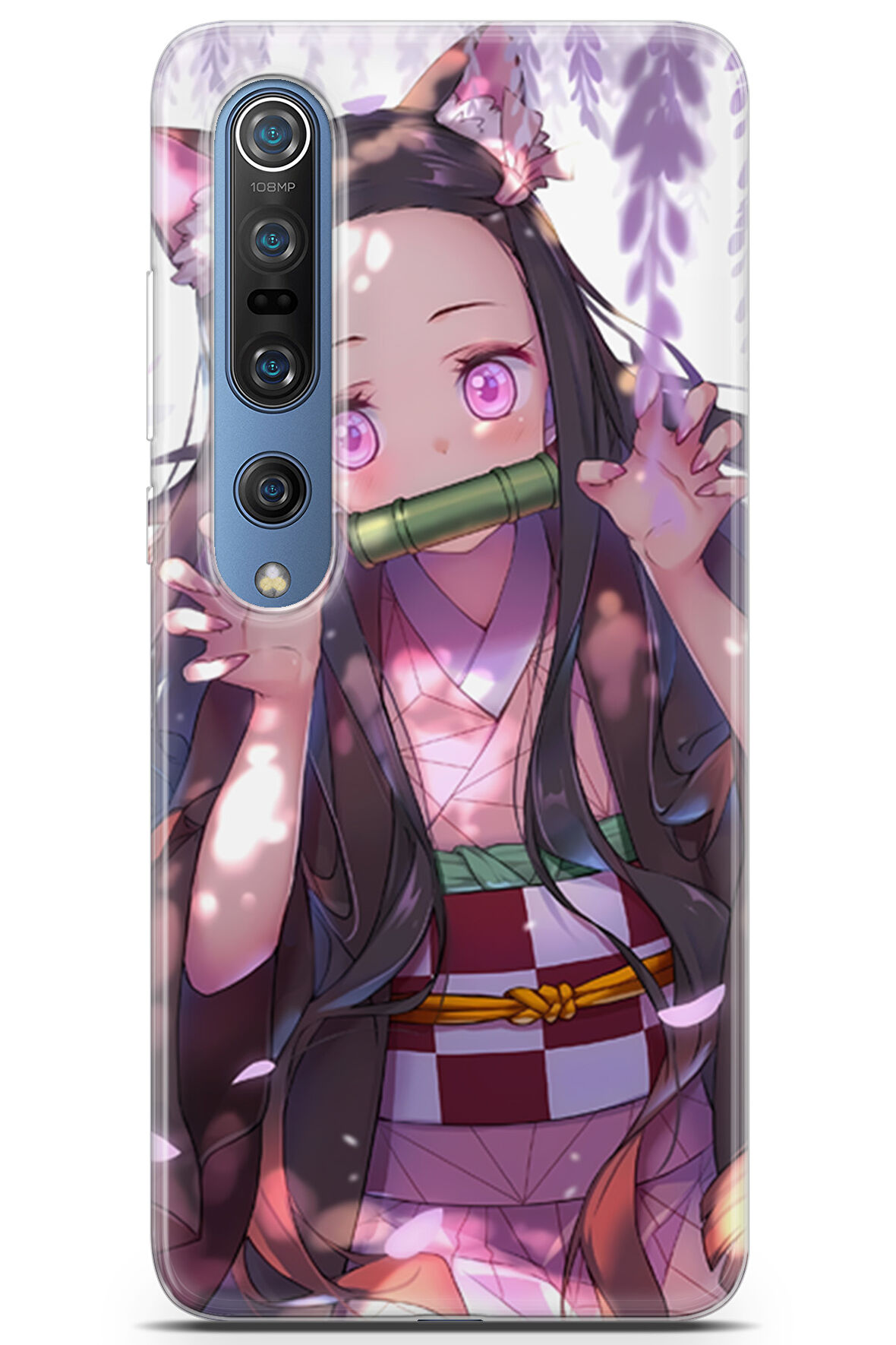 Xiaomi Mi 10 Pro uyumlu Anime 14 TPU Silikon Demon Slayer Nezuko