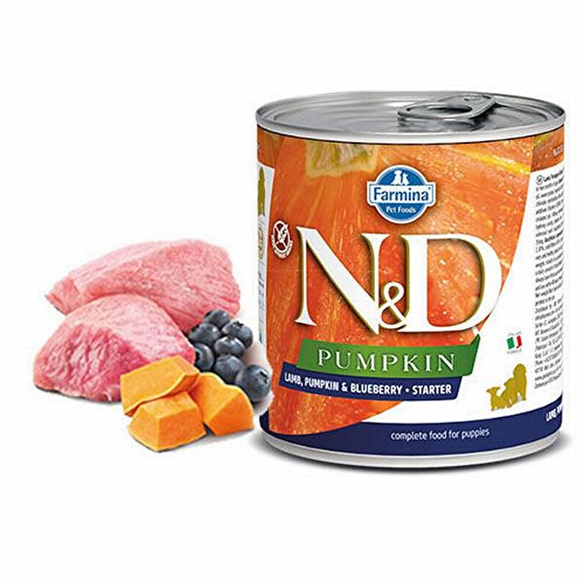 N D Pumpkin Kuzulu Yaban Mersinli Starter Köpek Konserve 6x285 Gr 