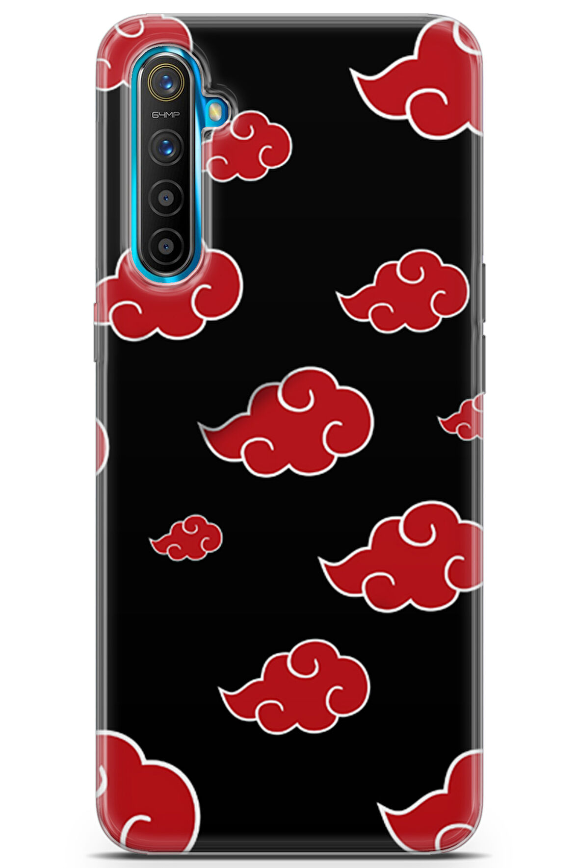 Realme XT uyumlu Manga 3 Baskılı Naruto Akatsuki Manga